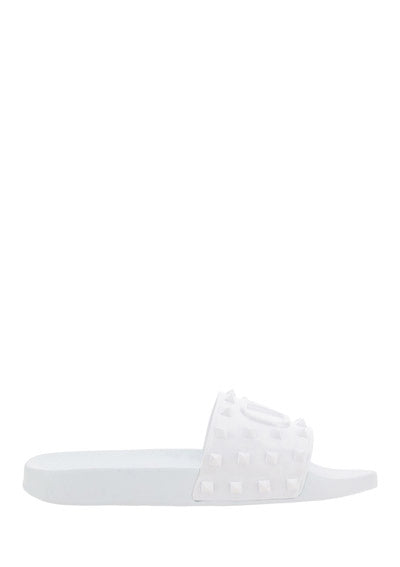 Rubber Summer Vlogo Signature Slide Sandal - White