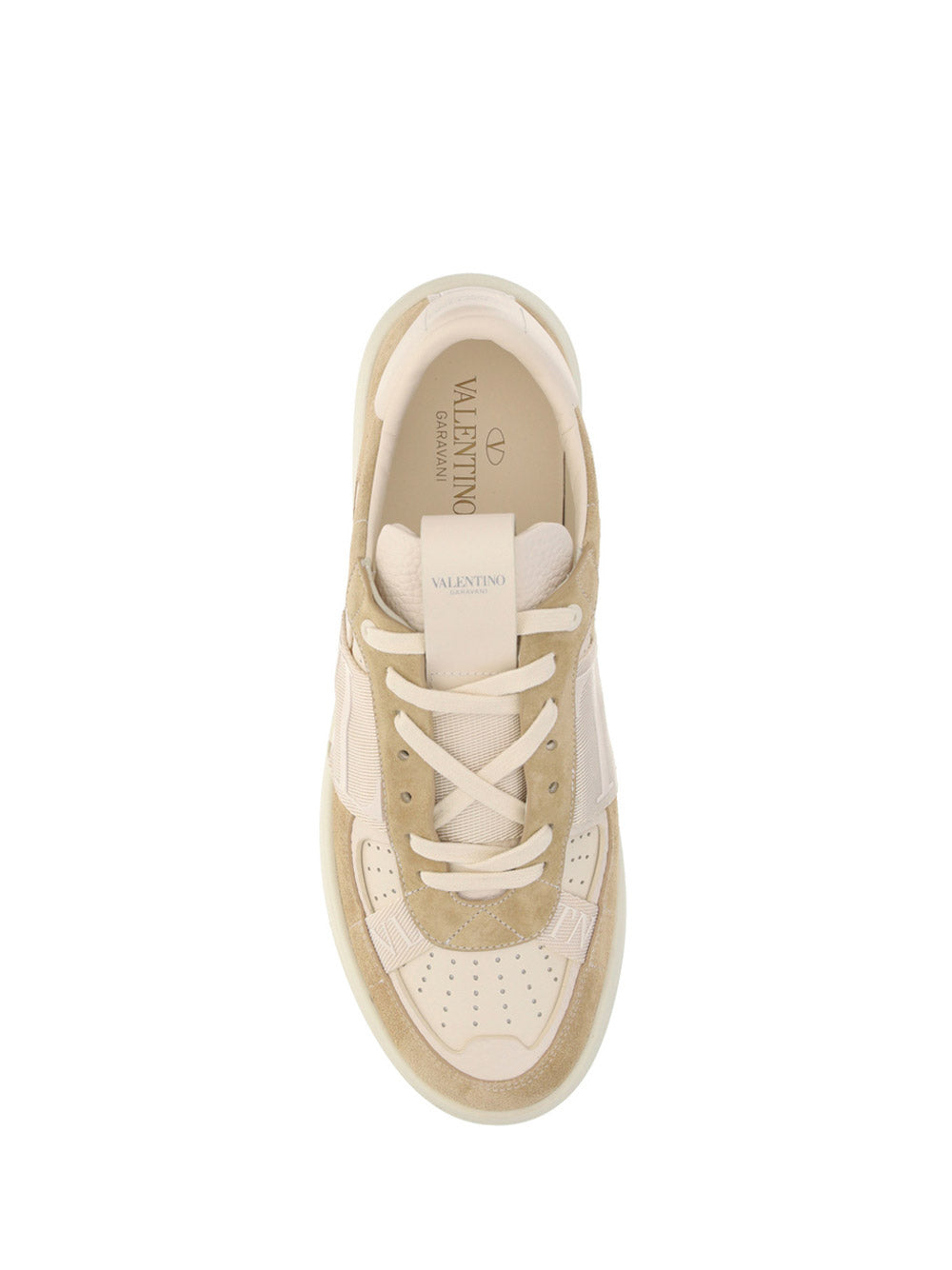 Low-Top Calfskin VL7N Snesker With Bands - Beige