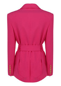 Double-breasted Blazer - Fuchsia