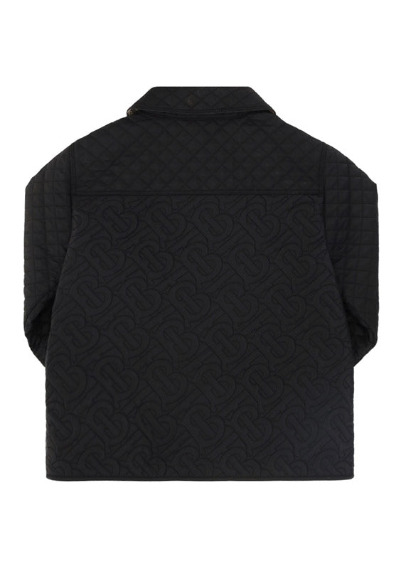 Monogram Quilted Panel Jacket - Black