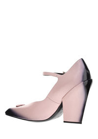 Brushed Leather Pumps - Alabaster Pink