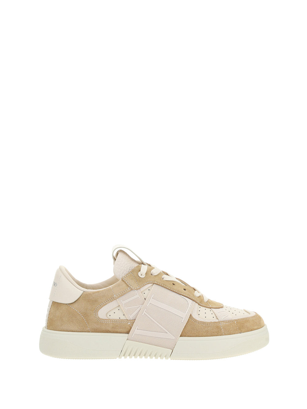 Low-Top Calfskin VL7N Snesker With Bands - Beige