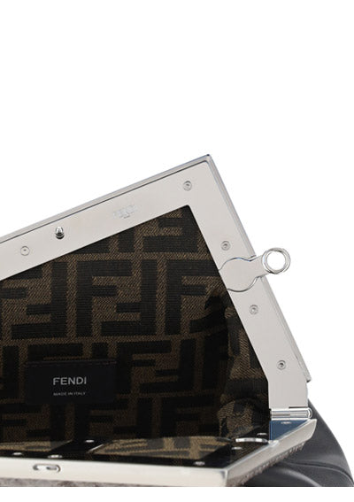 Fendi First Small Bag - Python / Dark Grey