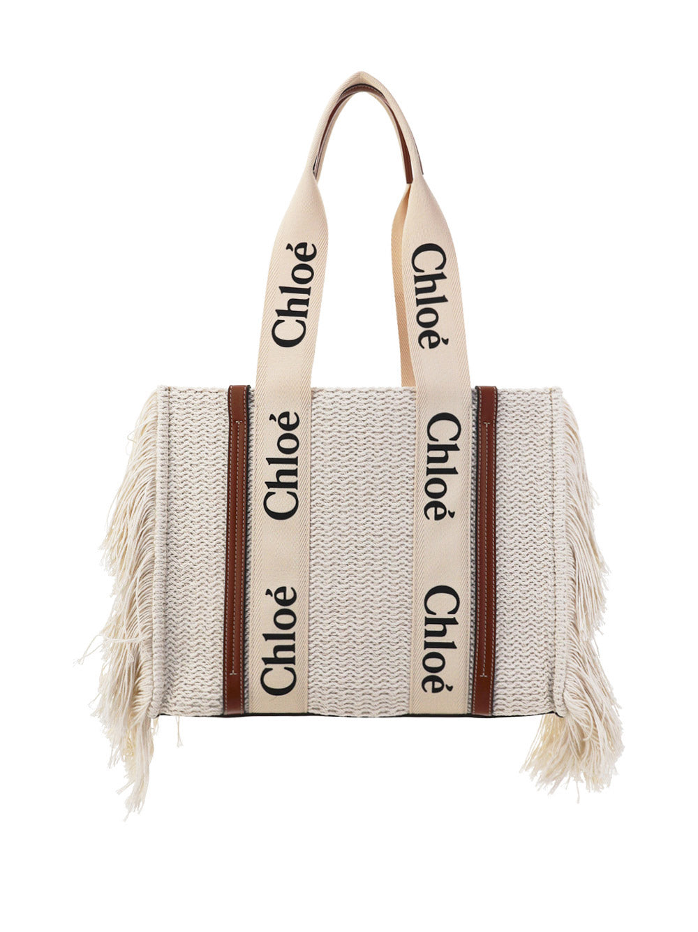 Medium Woody Tote Bag - Off-white