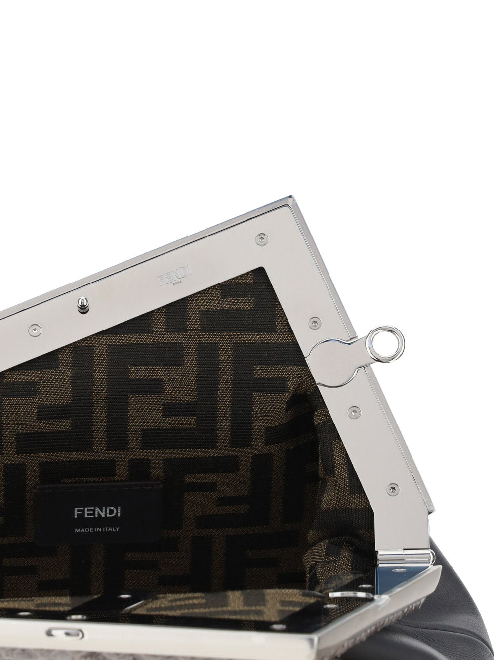 Fendi First Small Bag - Python / Dark Grey