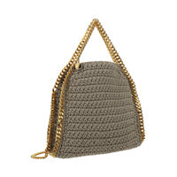 Falabella Mini Crochet Tote - Ebony