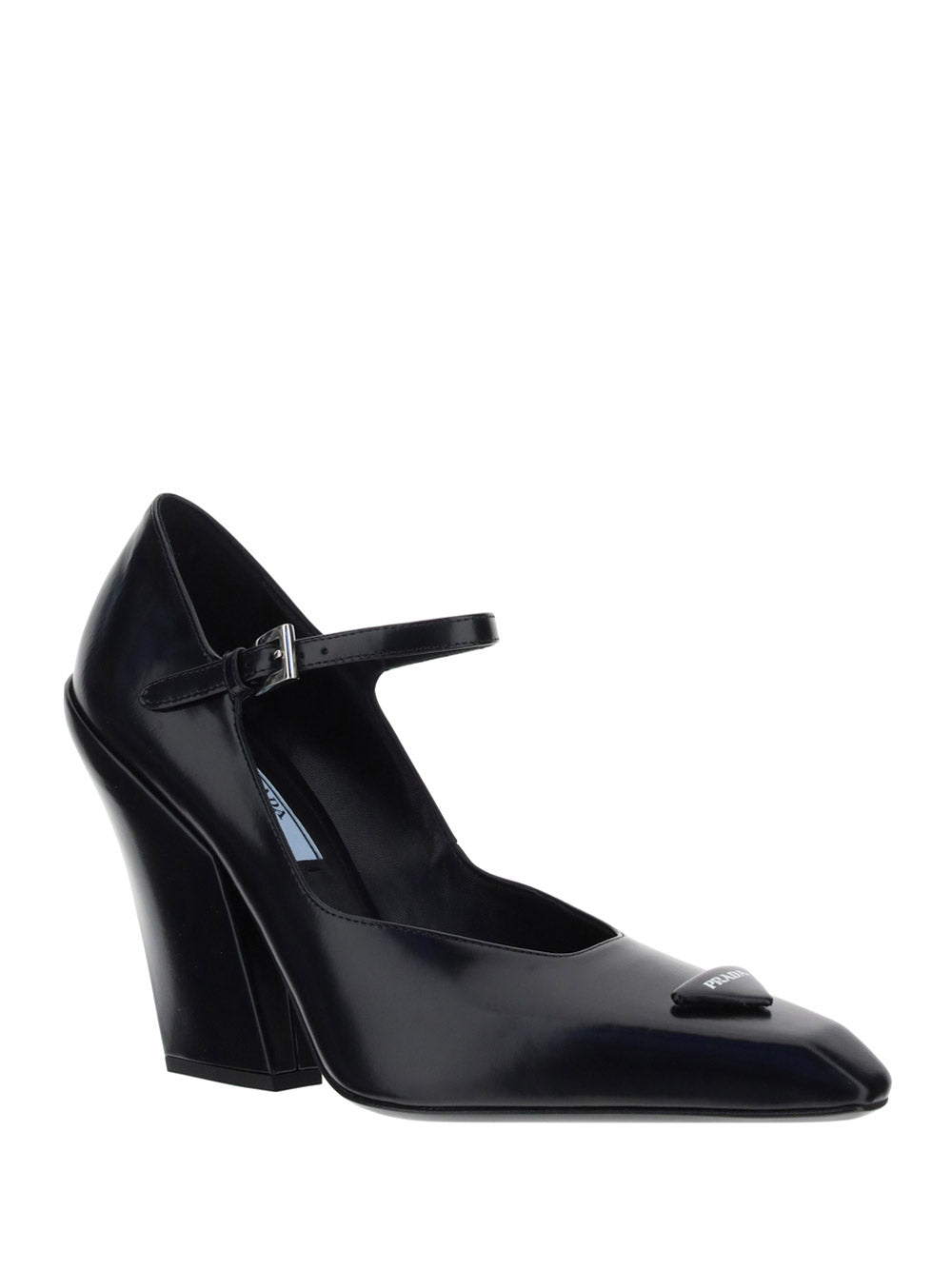 Brushed Leather Pumps - Black