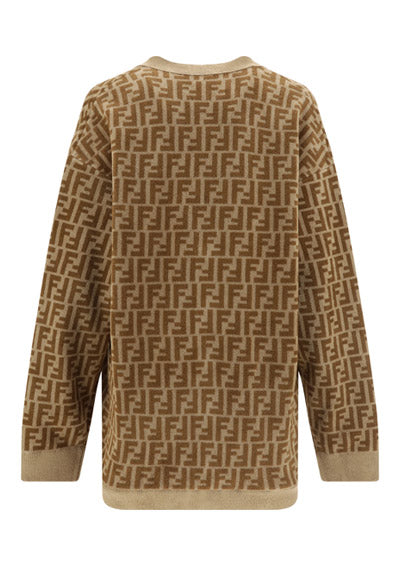 FF Cashmere Cardigan - Camel
