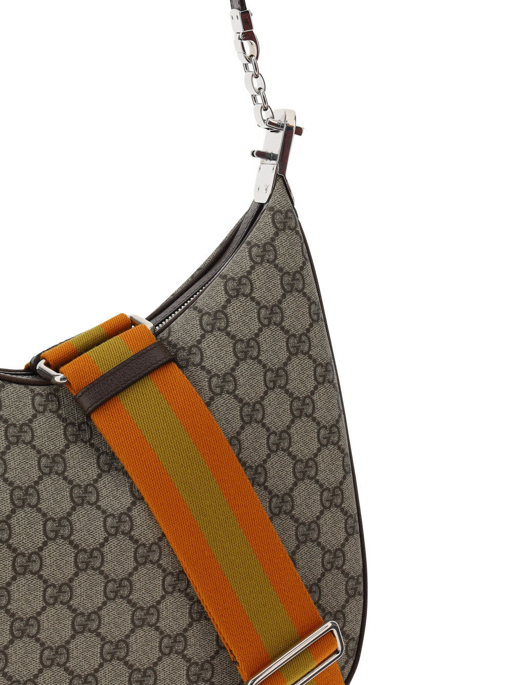 Gucci Attache Large Shoulder Bag - Beige/Ebony