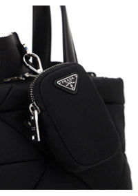 Re-Nylon Padded Tote Bag - Black