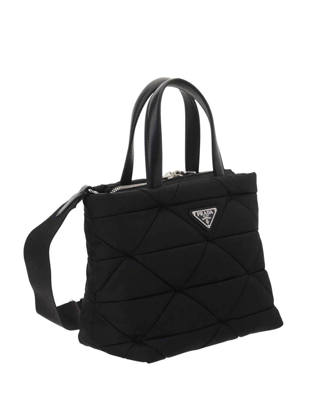 Re-Nylon Padded Tote Bag - Black