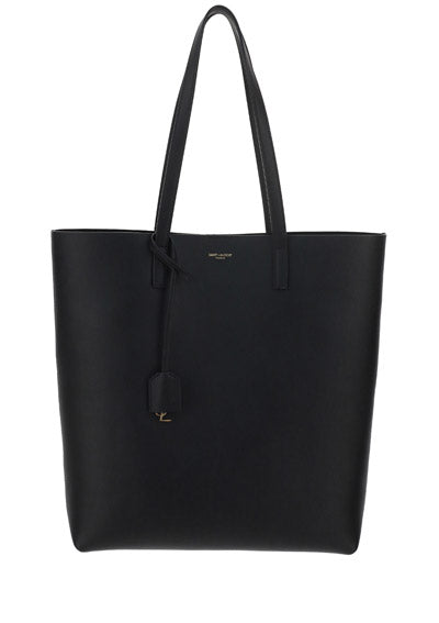 Shopping Bag N/S In Supple Leather - Black