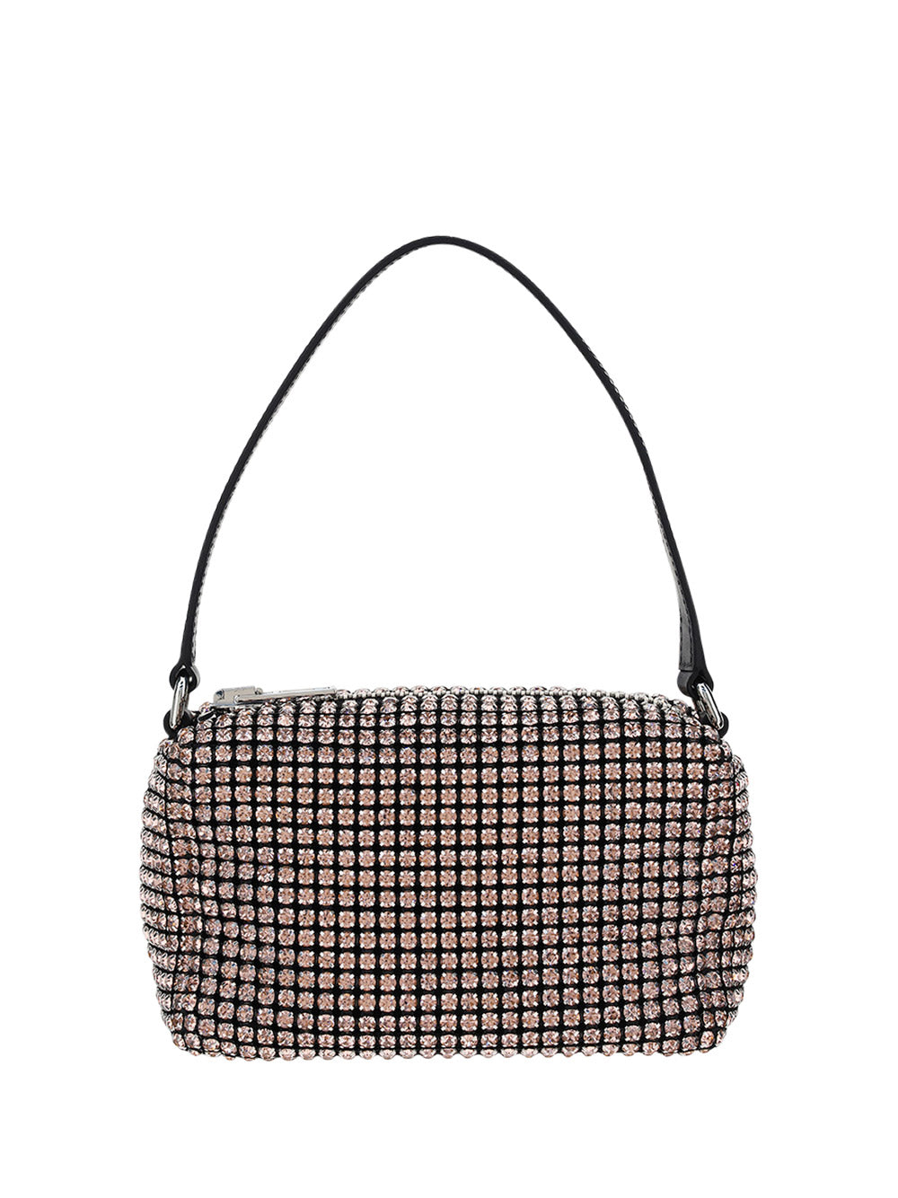 Heiress Medium Pouch in Crystal Mesh - Black