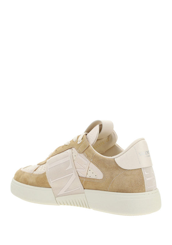 Low-Top Calfskin VL7N Snesker With Bands - Beige