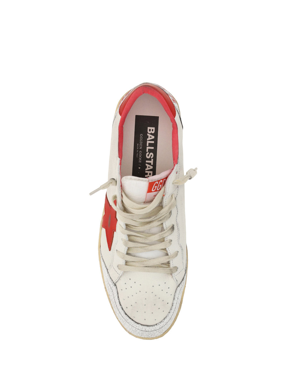 Ball Star Sneakers - White / Red