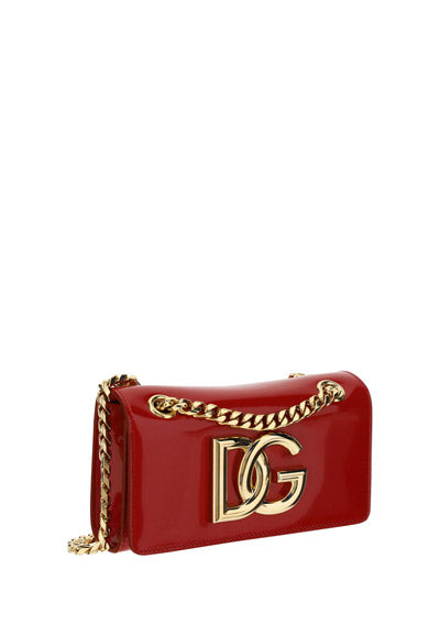 Polished Calfskin 3.5 Cell Phone Bag - Red