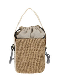Small Woody Basket - Beige/Blue