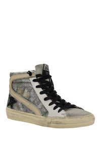Slide Sneakers - White / Silver