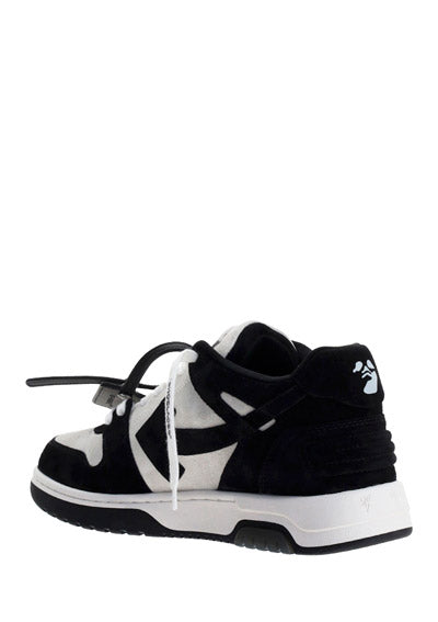 Out Of Office Vintage Suede Sneakers - Black/White