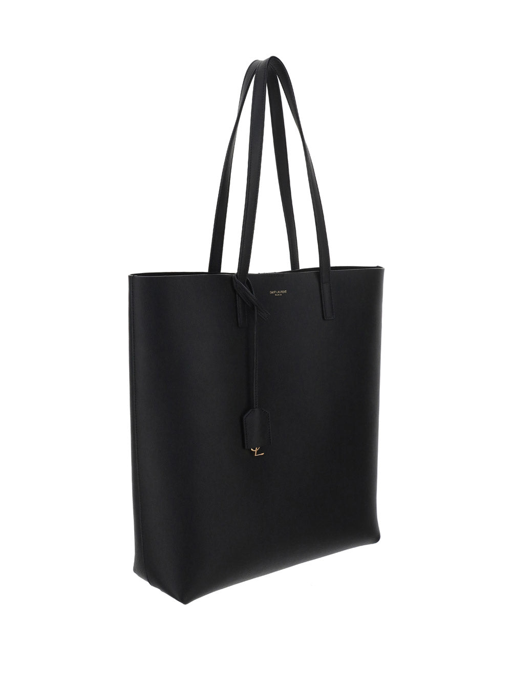 Shopping Bag N/S In Supple Leather - Black