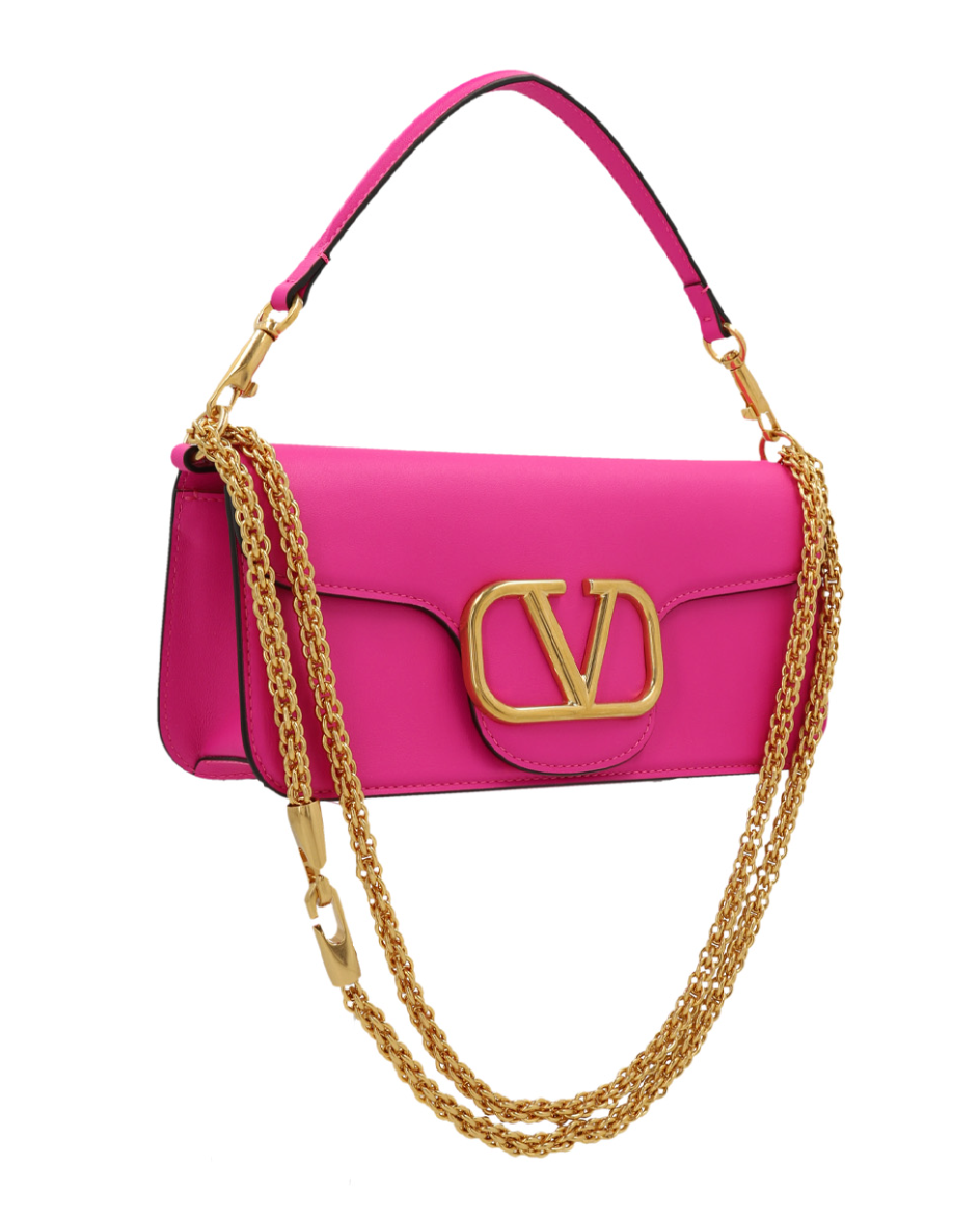 Locò Calfskin Shoulder Bag - Pink PP