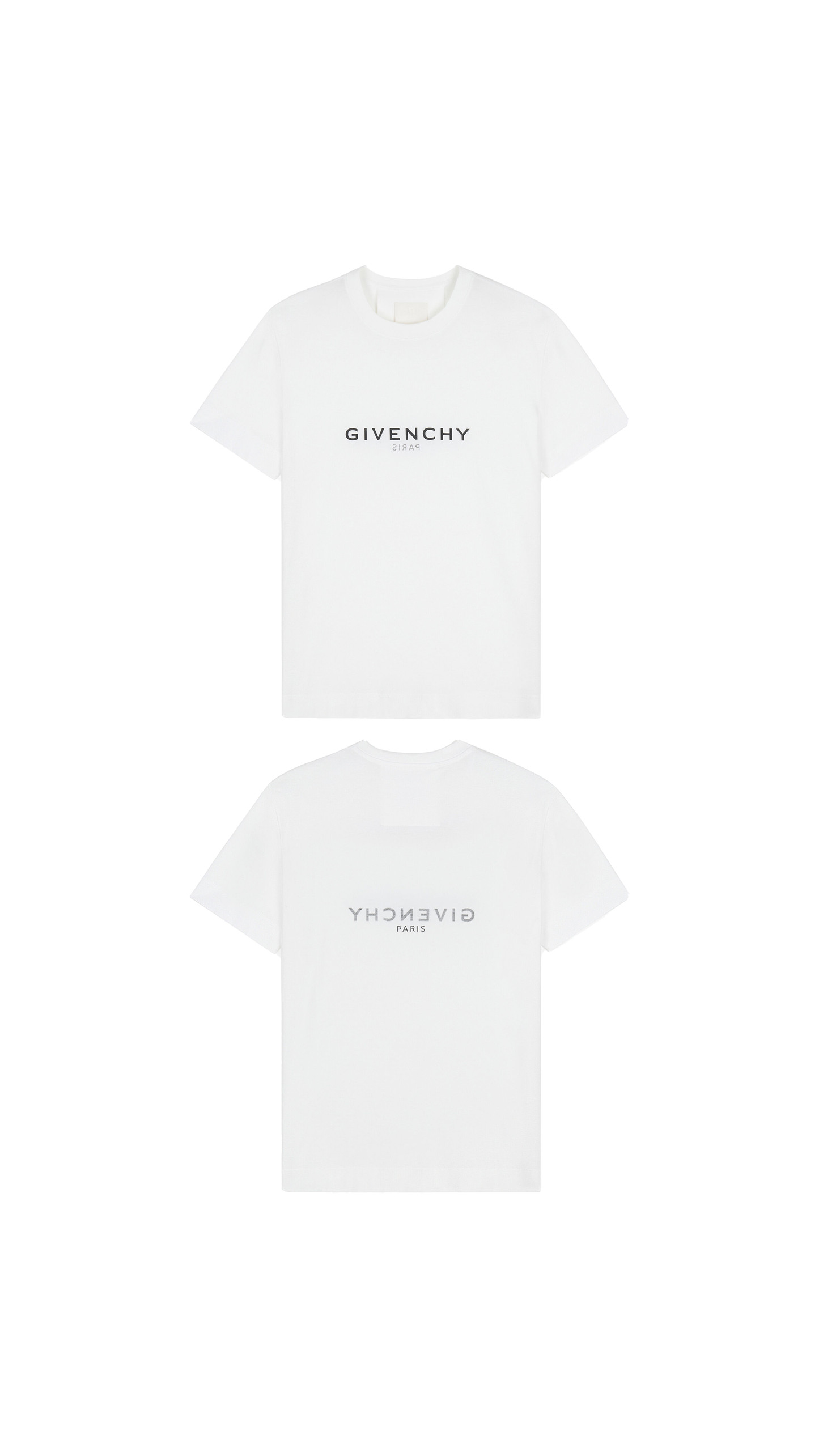 Reverse Logo Slim Fit T-Shirt - White.
