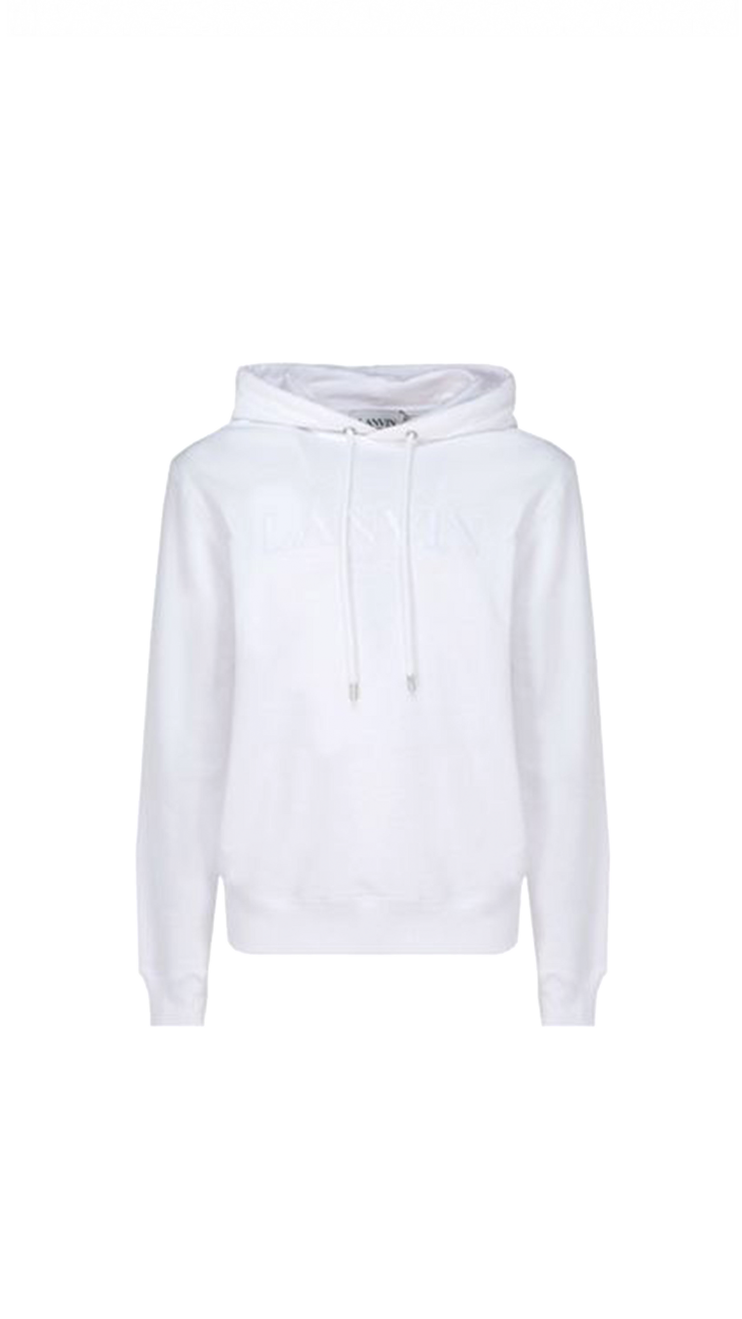 Embroidered Hoodie - White