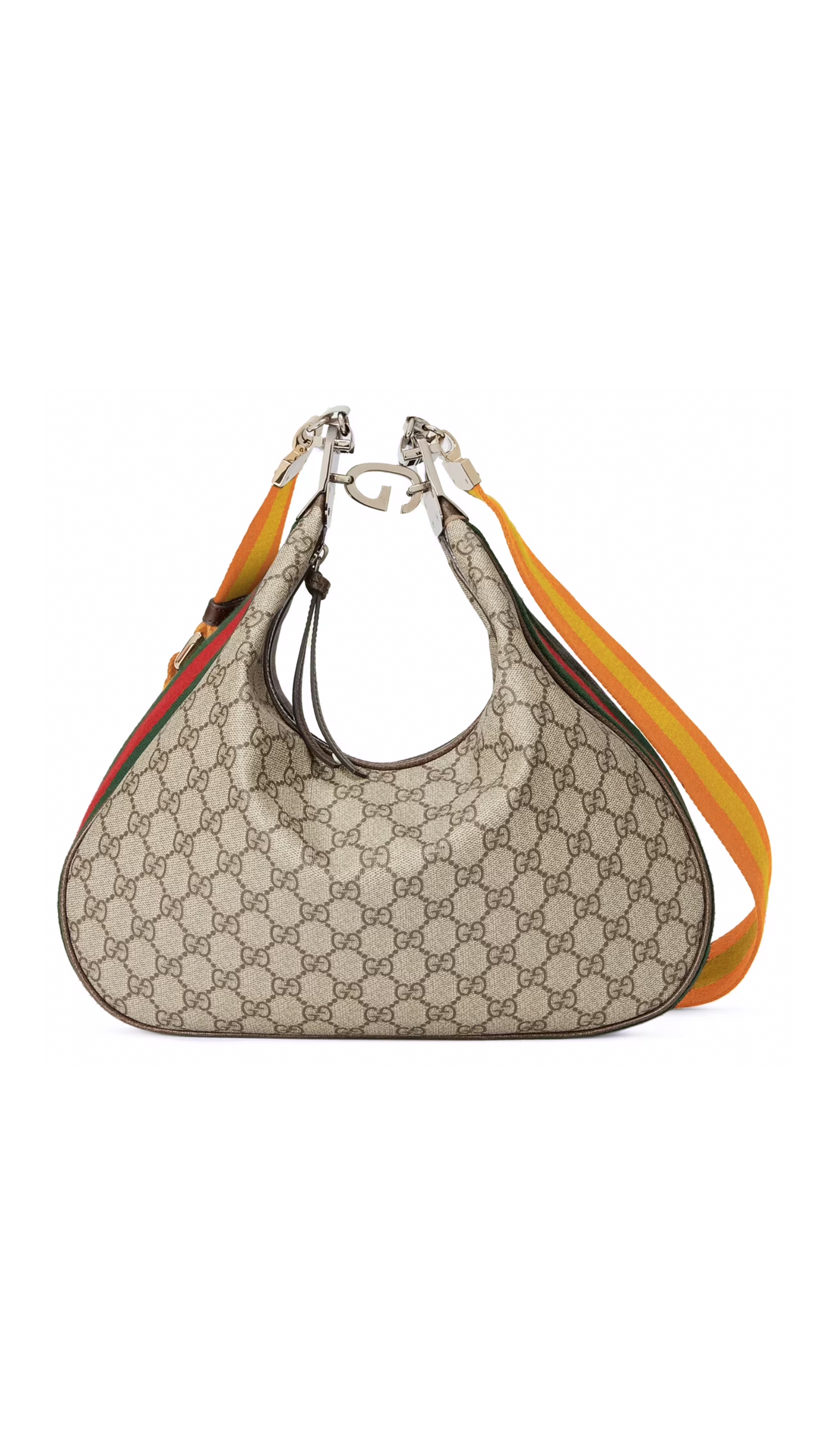 Gucci Attache Large Shoulder Bag - Beige/Ebony