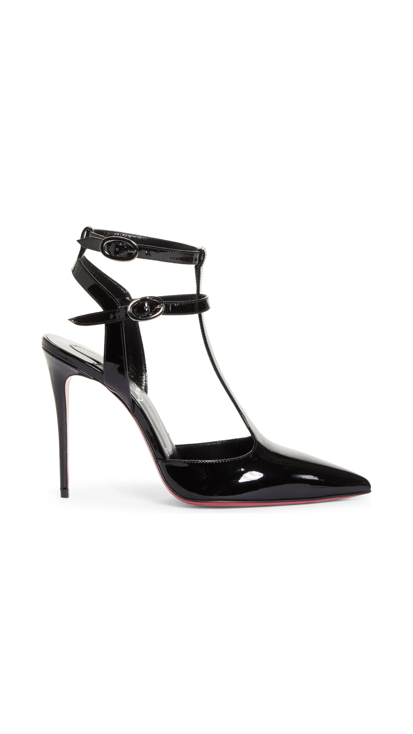 Maravilla T-Strap 100 Patent Pump - Black