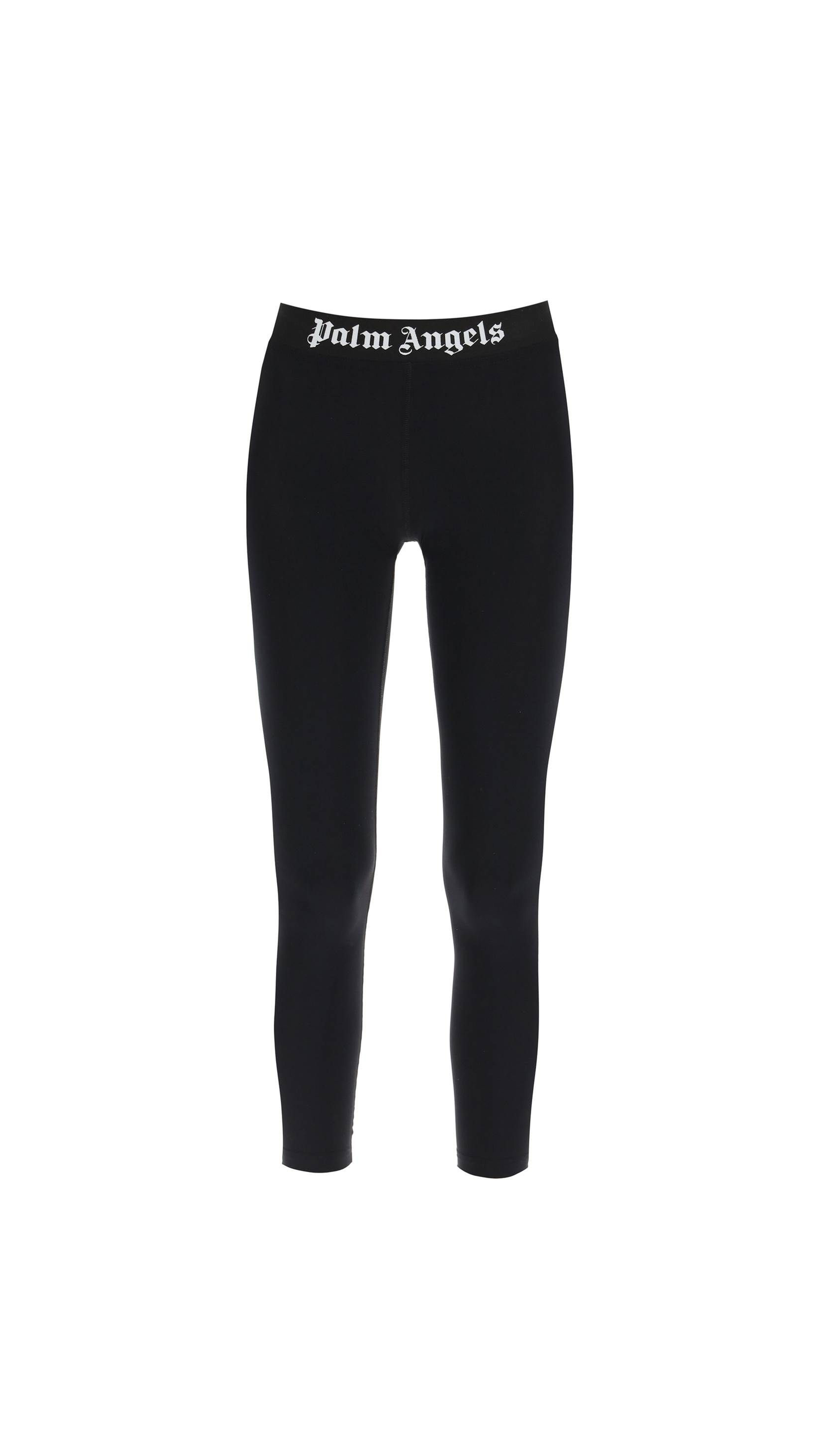 Logo Band Leggings - Black