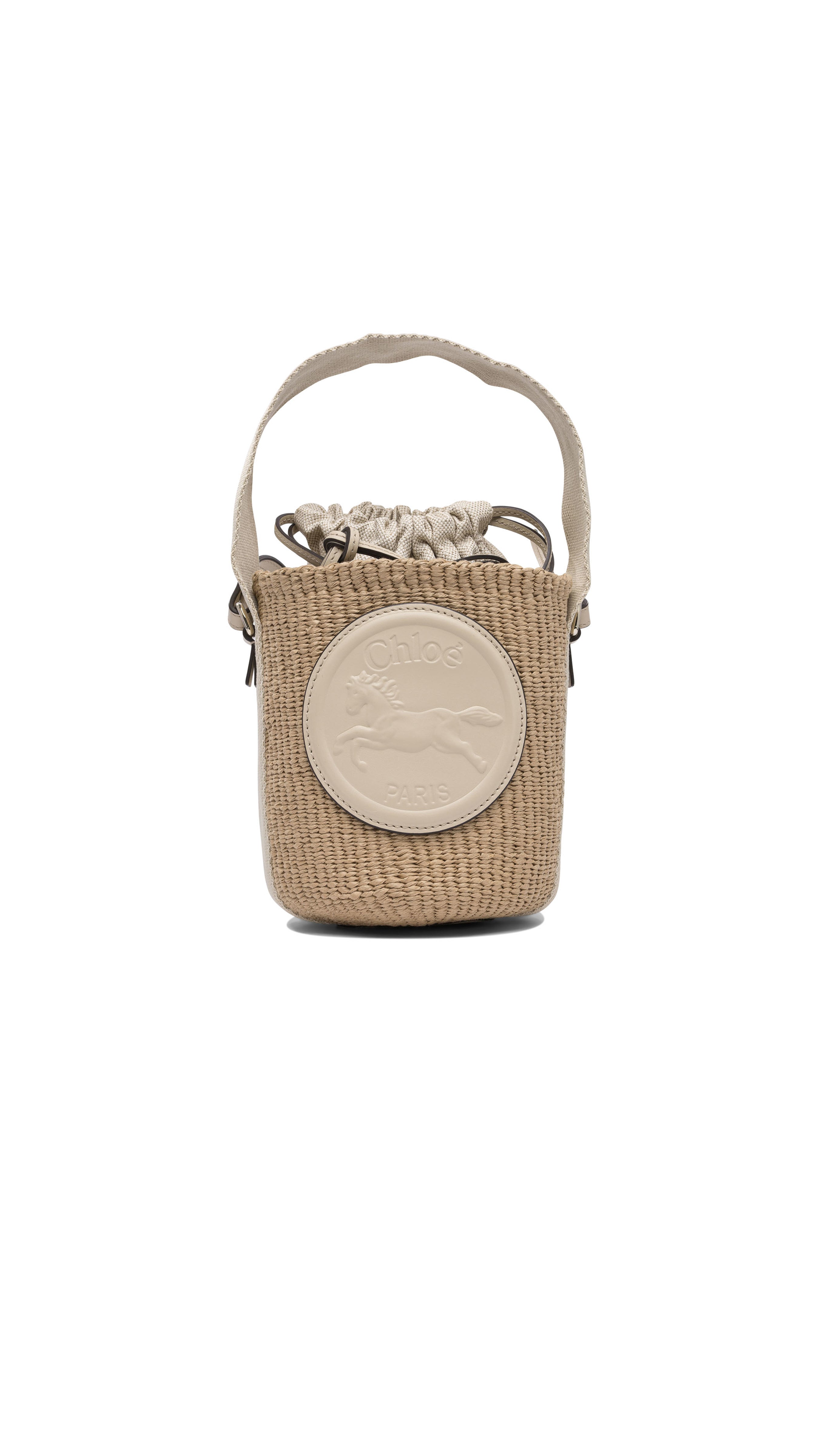 Horse Medal Bucket Bag - Natural