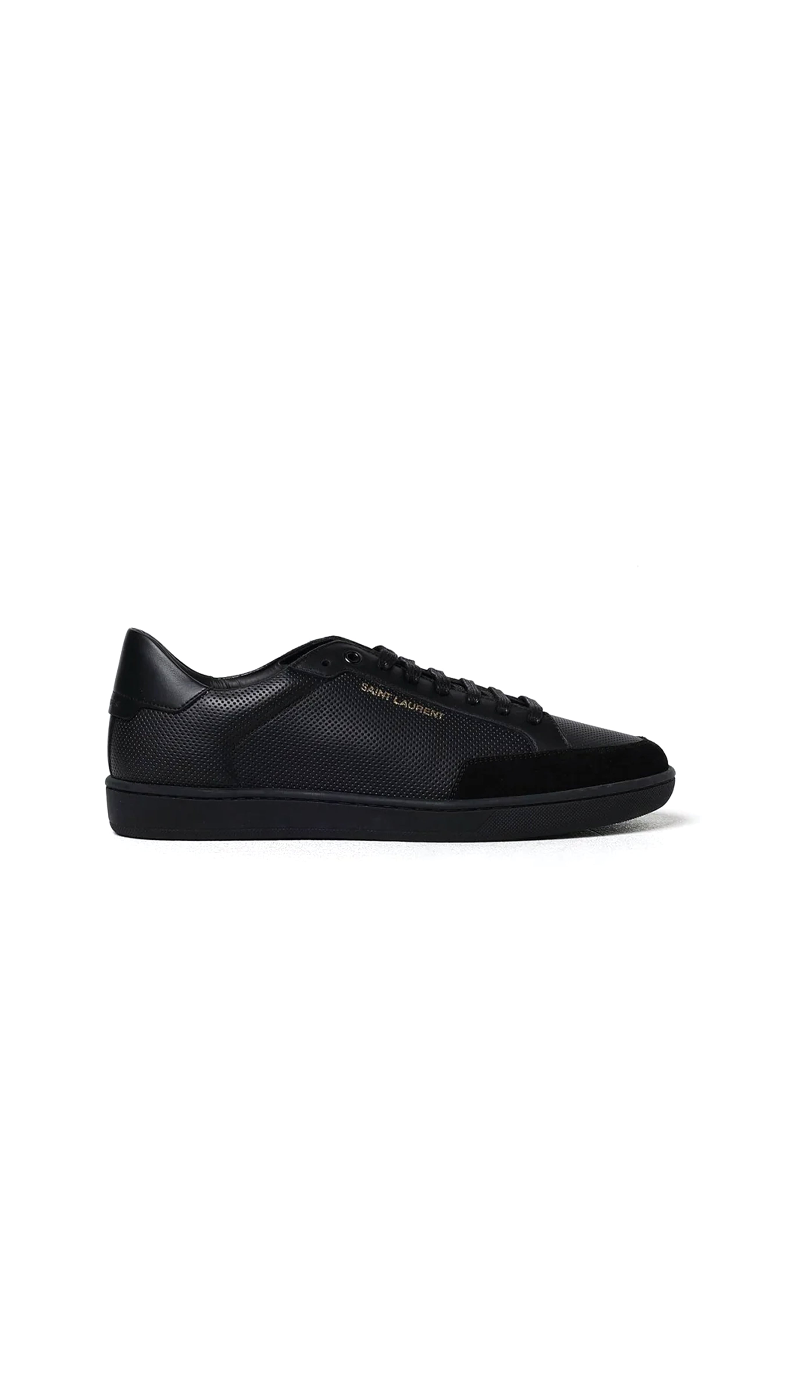 Court Classic SL/10 Ssneakers In Perforated Leather - Black