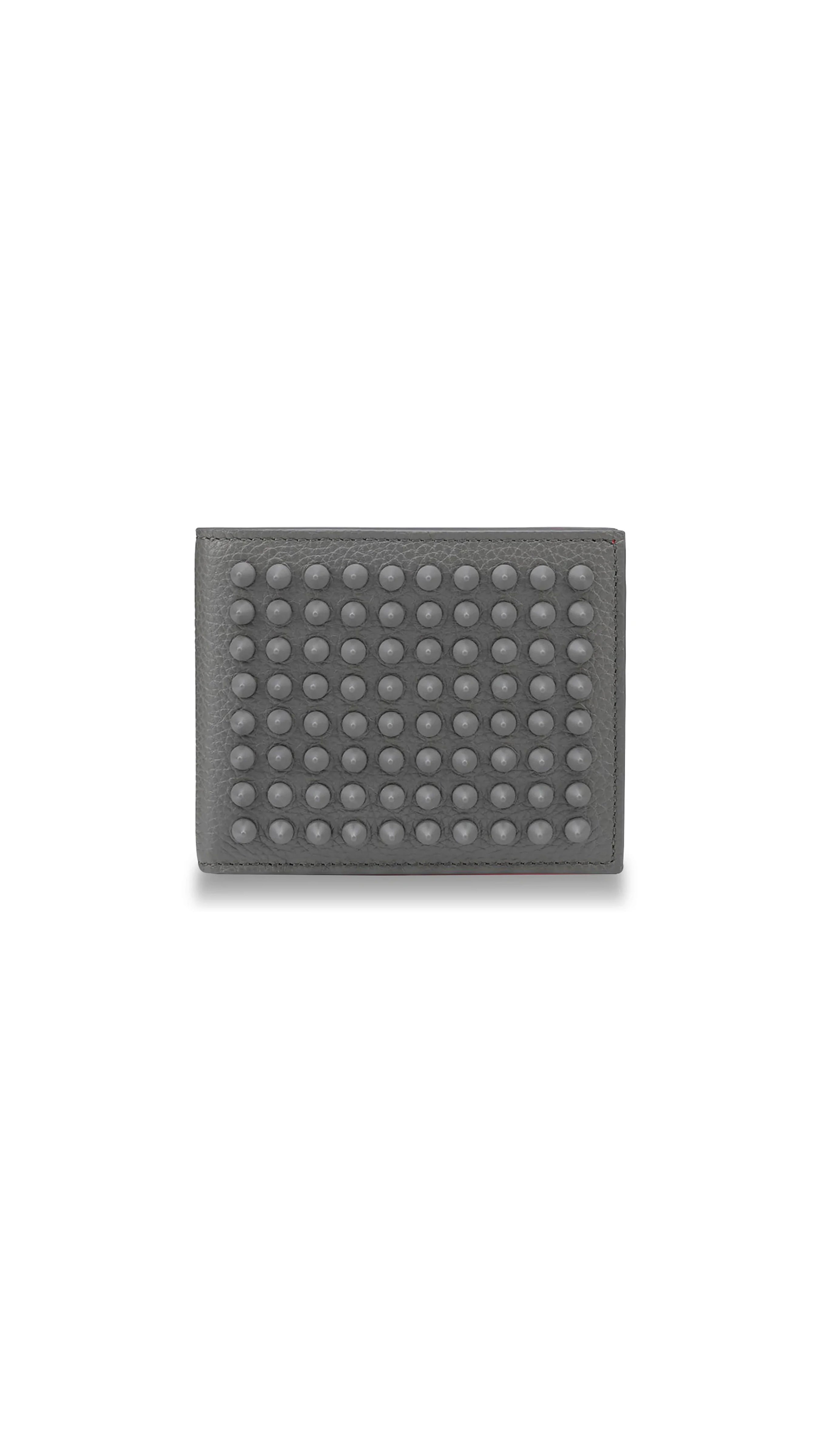 Funky Studded Bifold Wallet - Grey