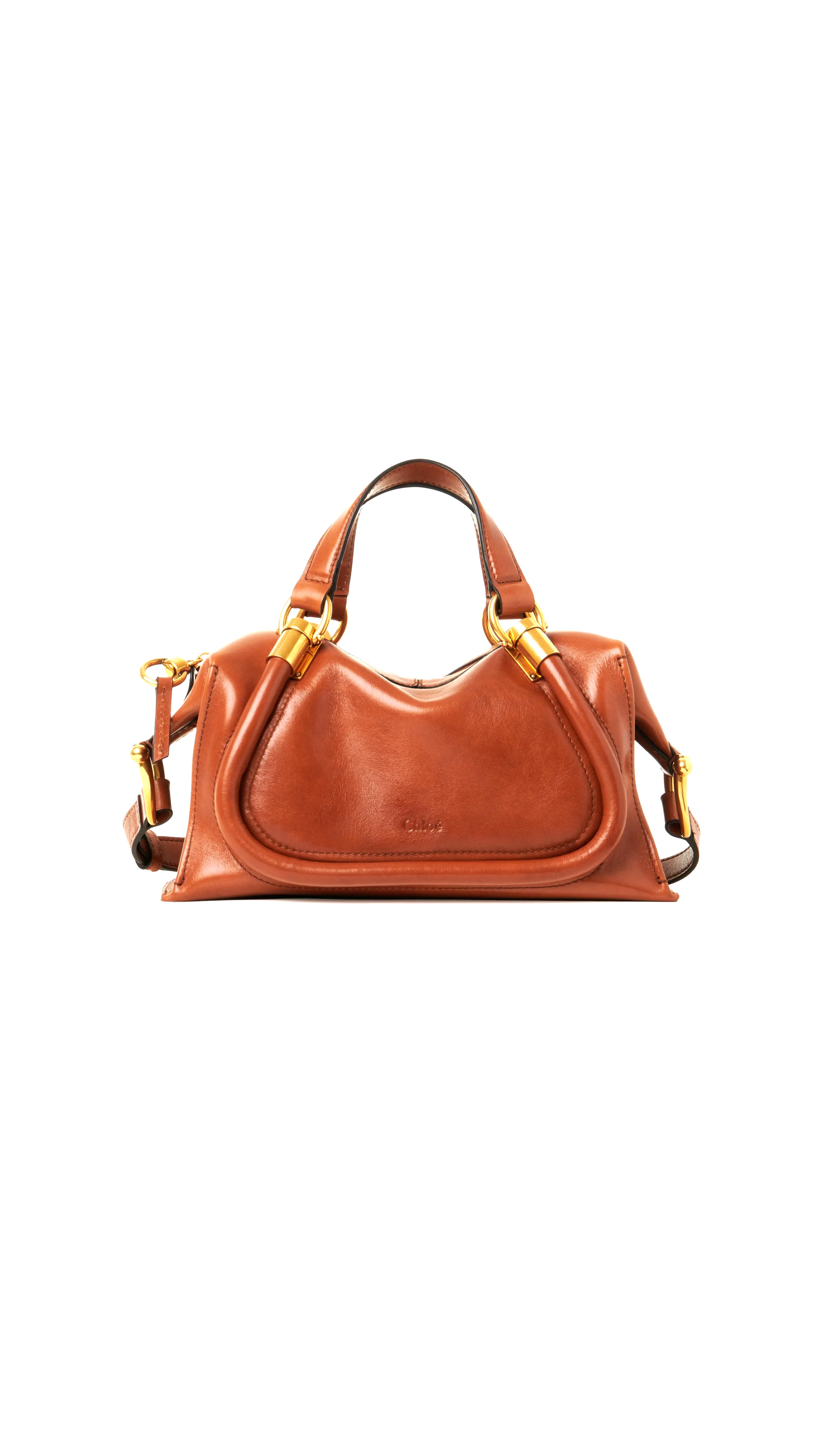 Small Paraty 24 Bag in Shiny Leather - Clay Brown
