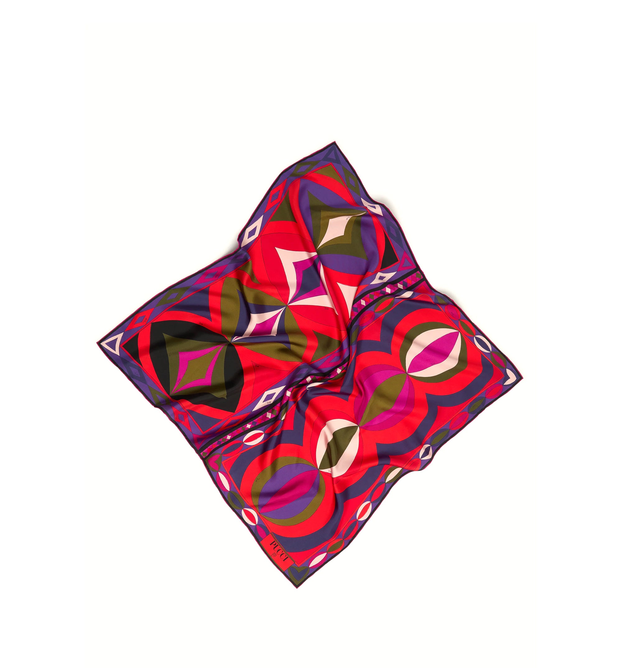 Collane Print Silk Twill Scarf - Multicolour