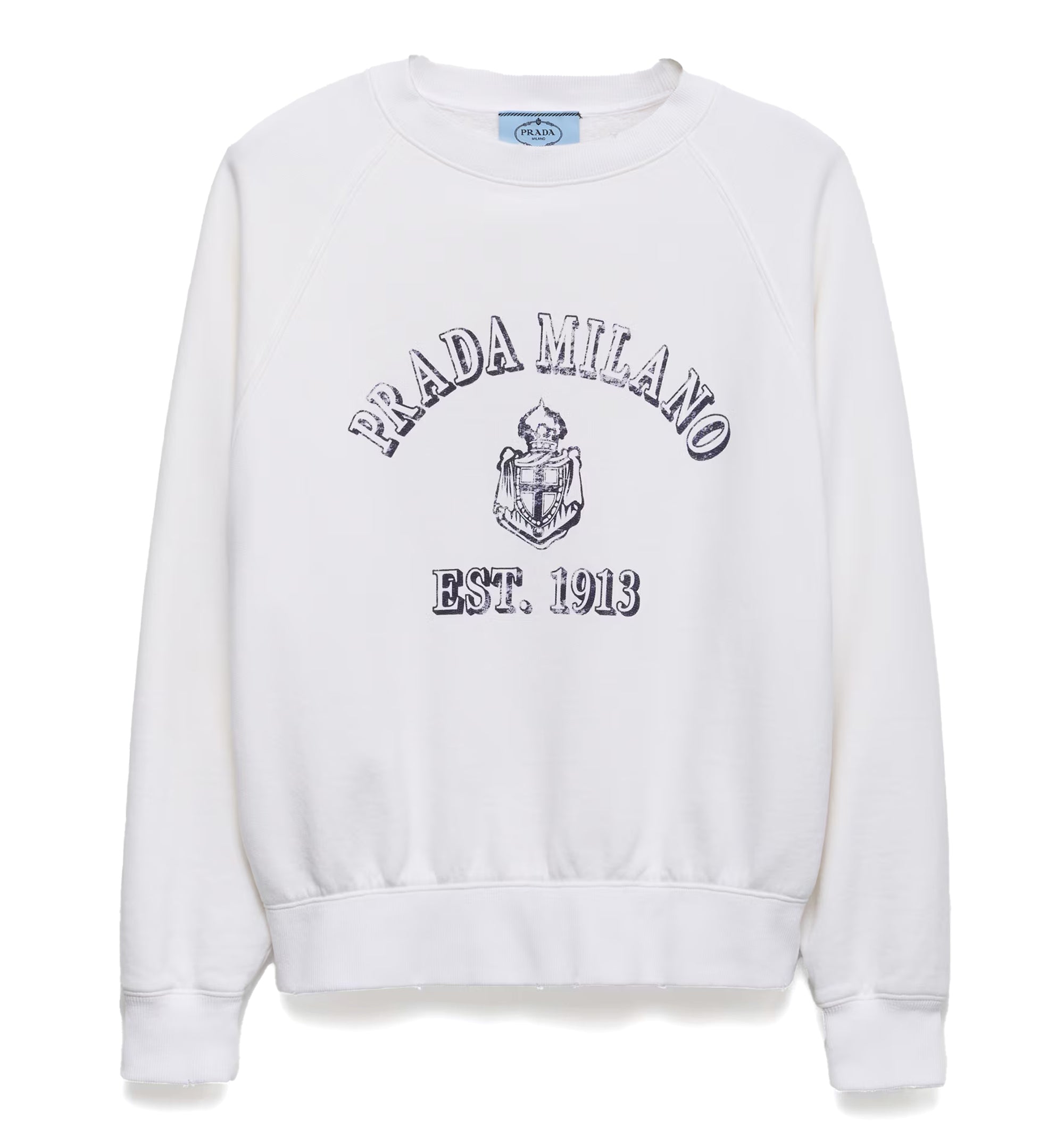 Cotton crew-neck sweatshirt