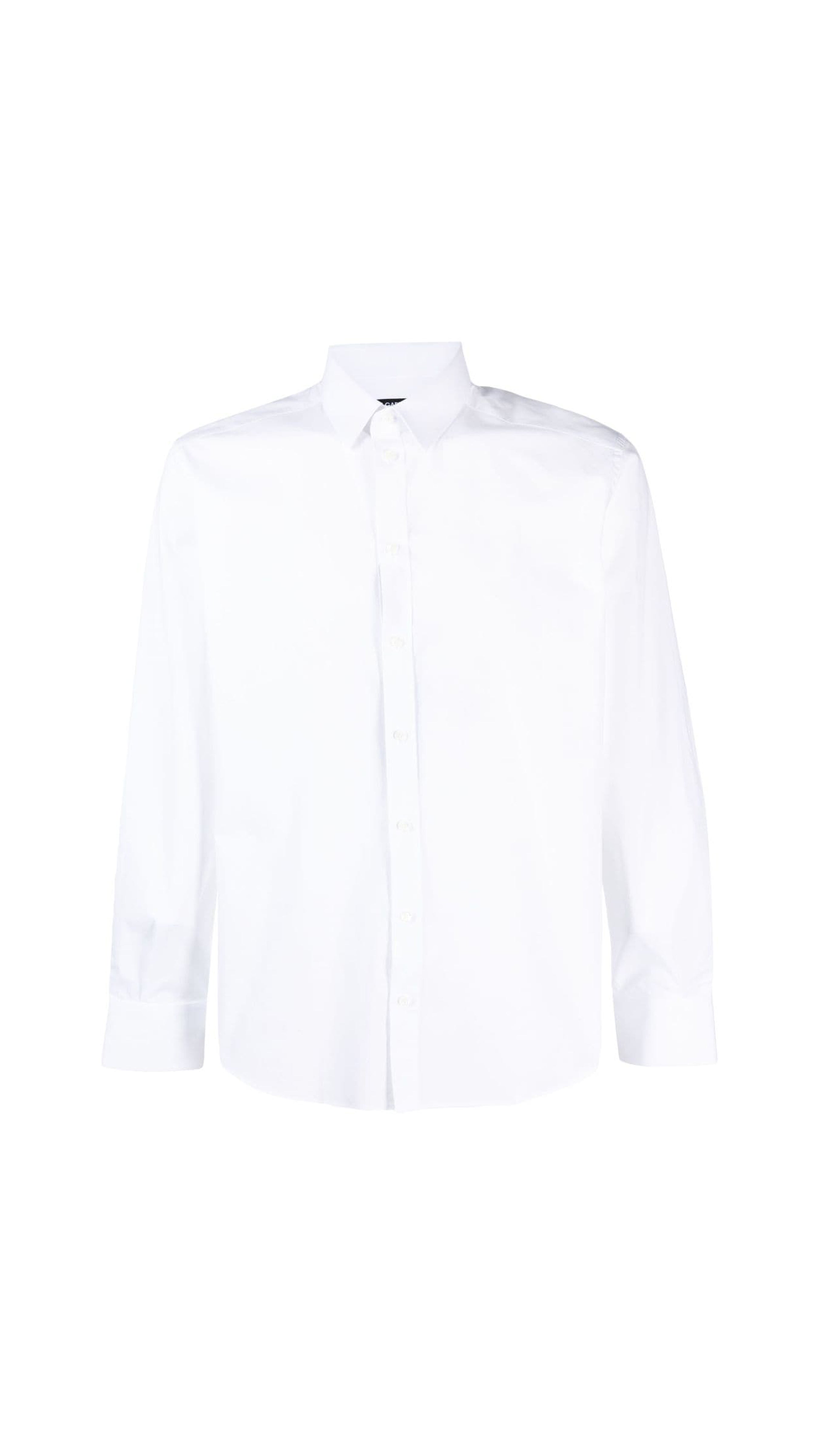 Stretch Poplin Gold-fit Shirt - White