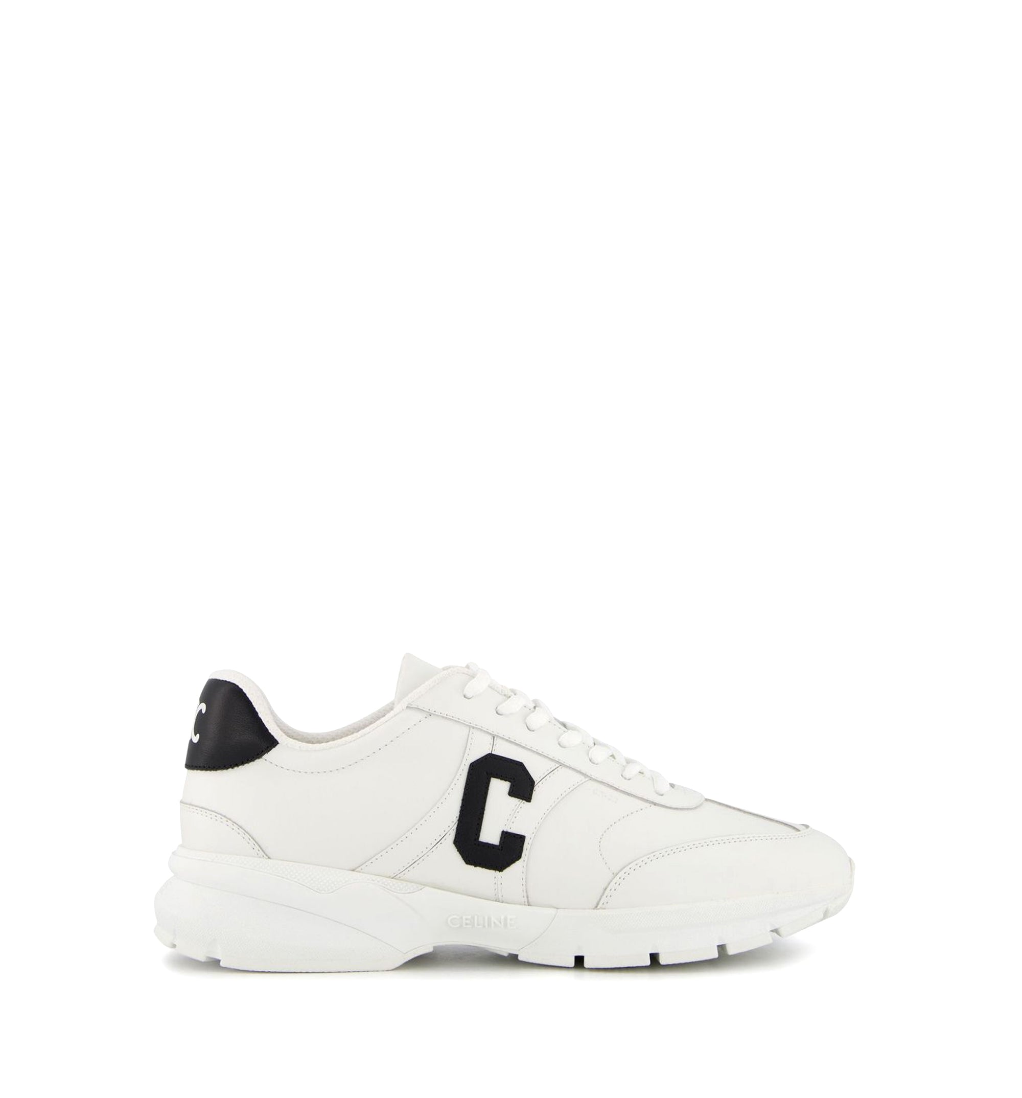 Celine Runner CR-02 Low Lace-Up Sneaker in Calfskin - Optic