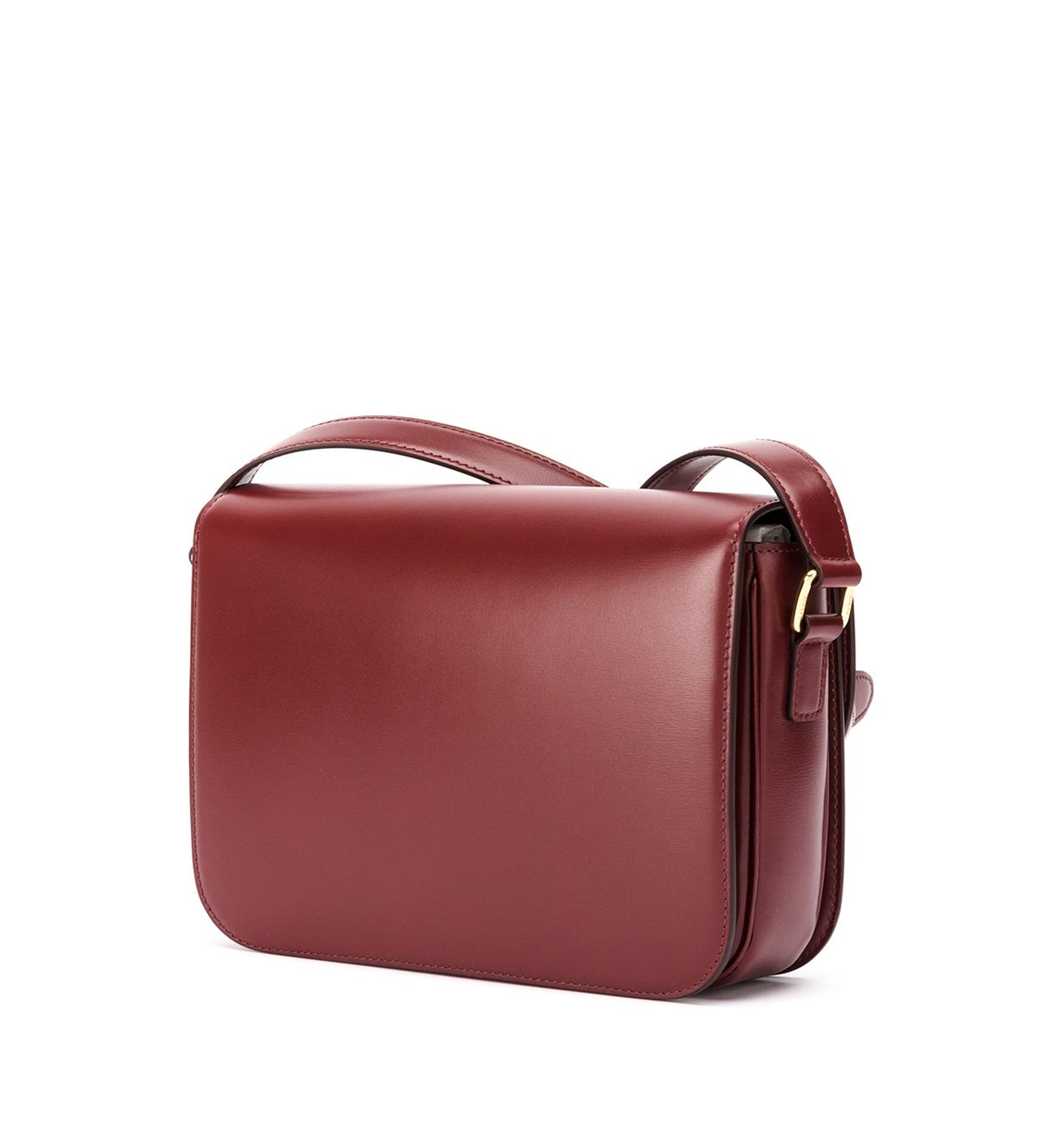 Classic Triomphe Bag in Shiny Calfskin - Light Burgundy