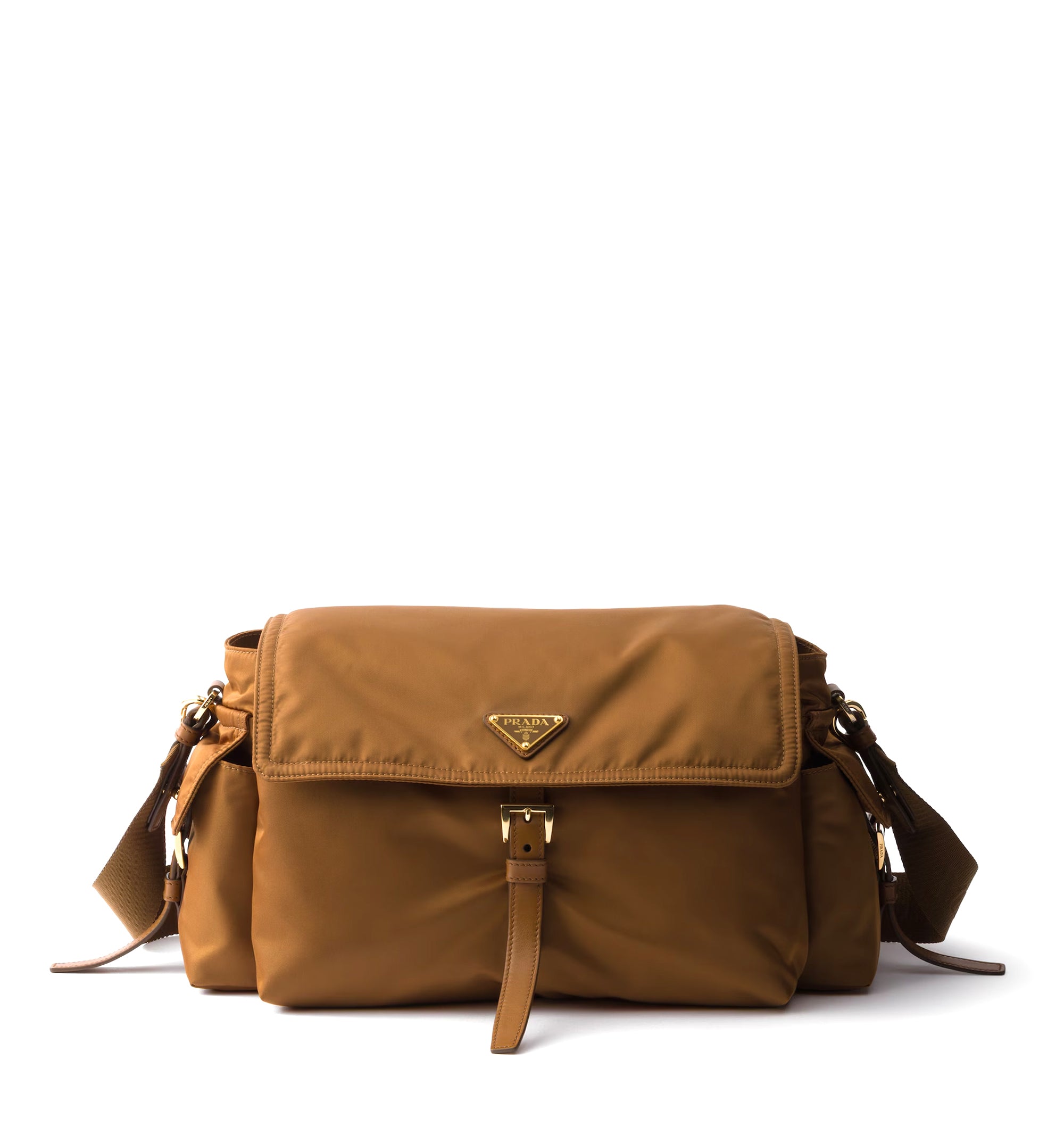Explore Large Re-nylon Shoulder Bag With Flap