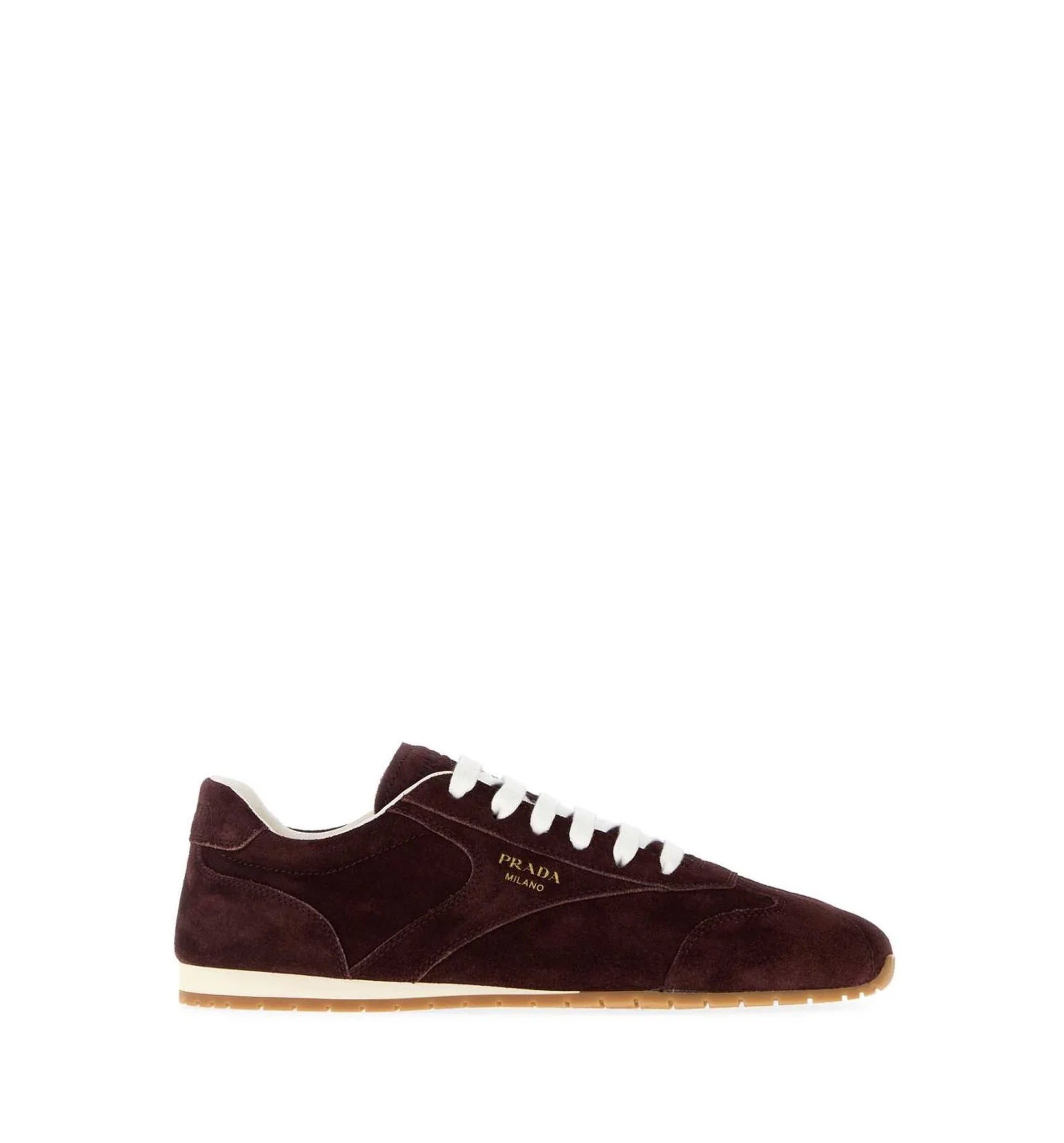 Round-Toe Lace-Up Sneakers