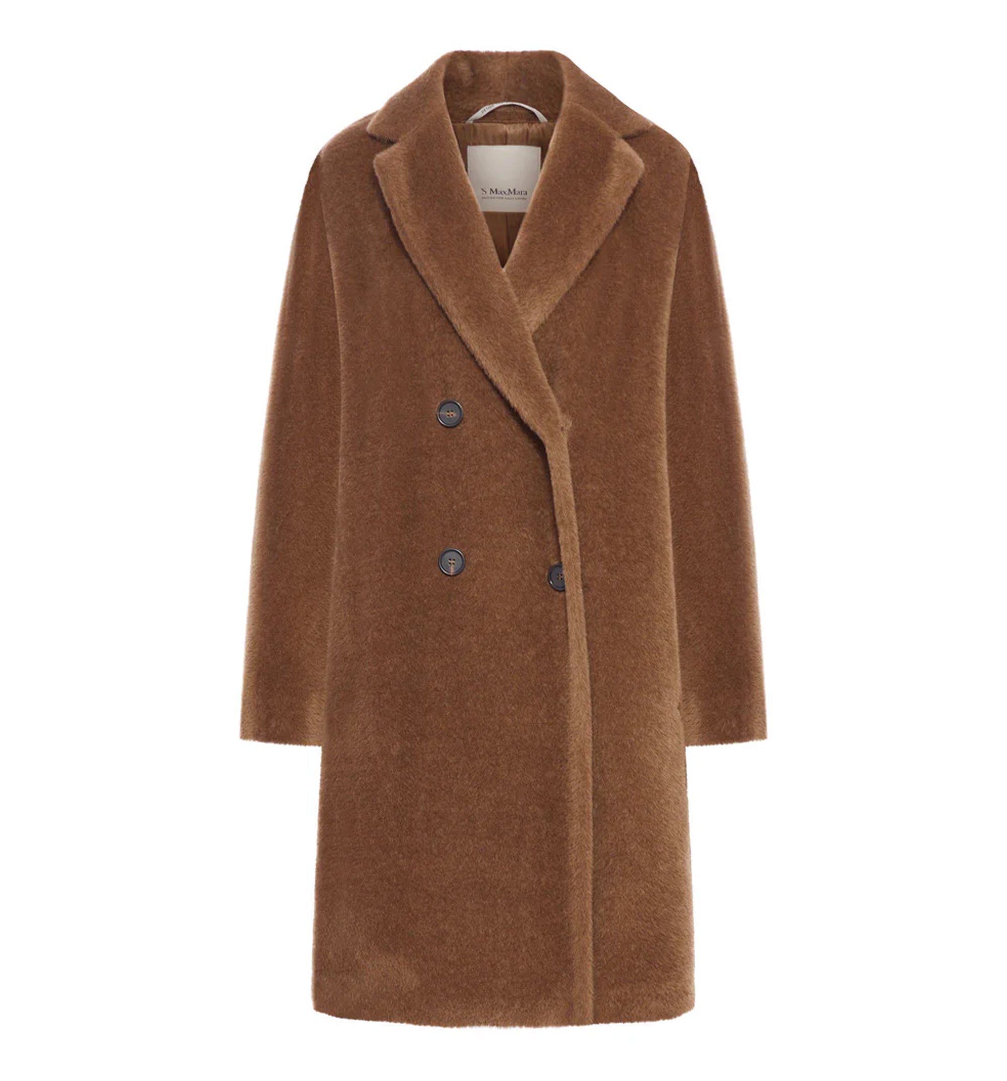 Midi Coat In Wool And Alpaca