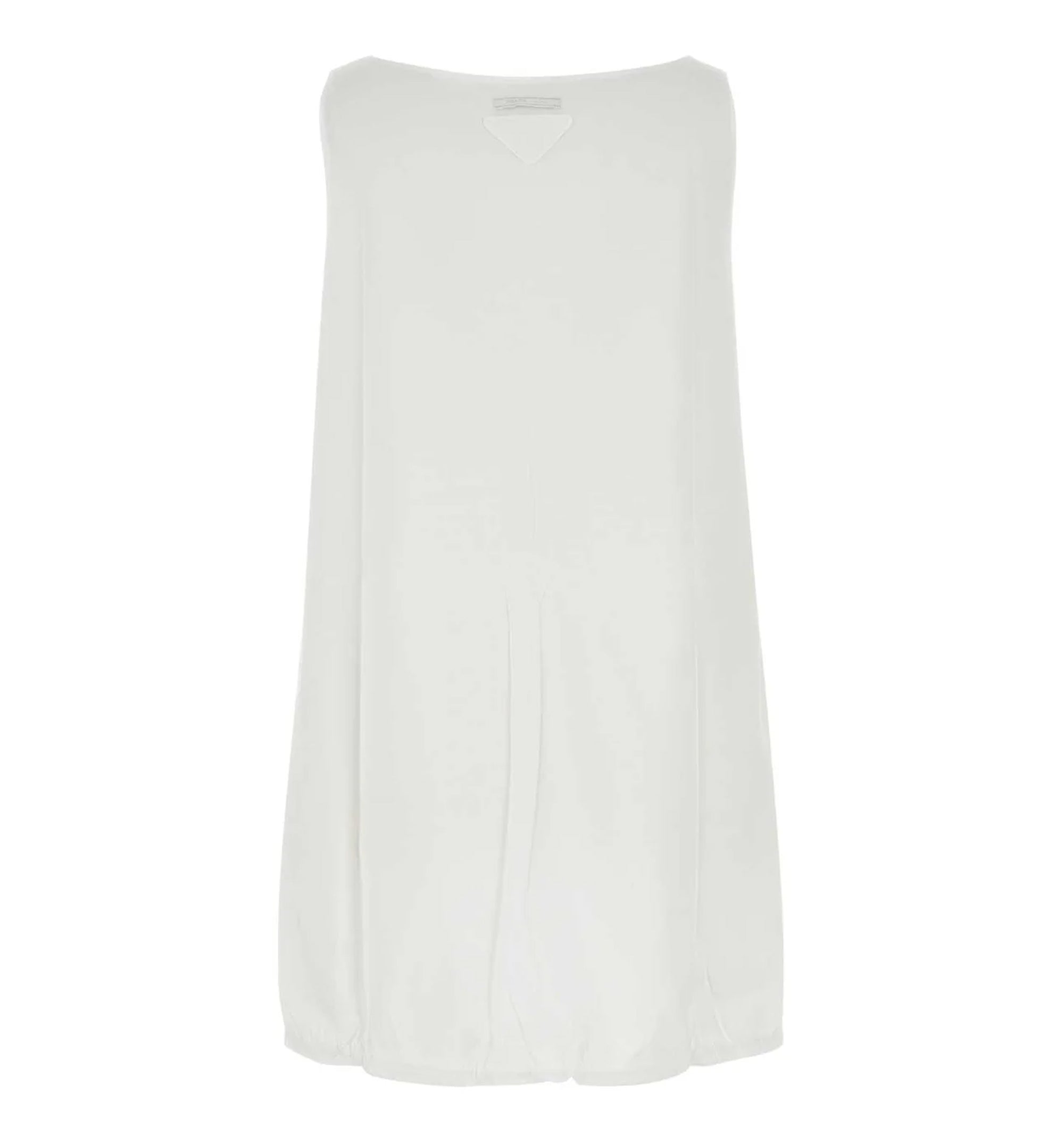 Reversible cotton jersey and Re-Nylon mini-dress