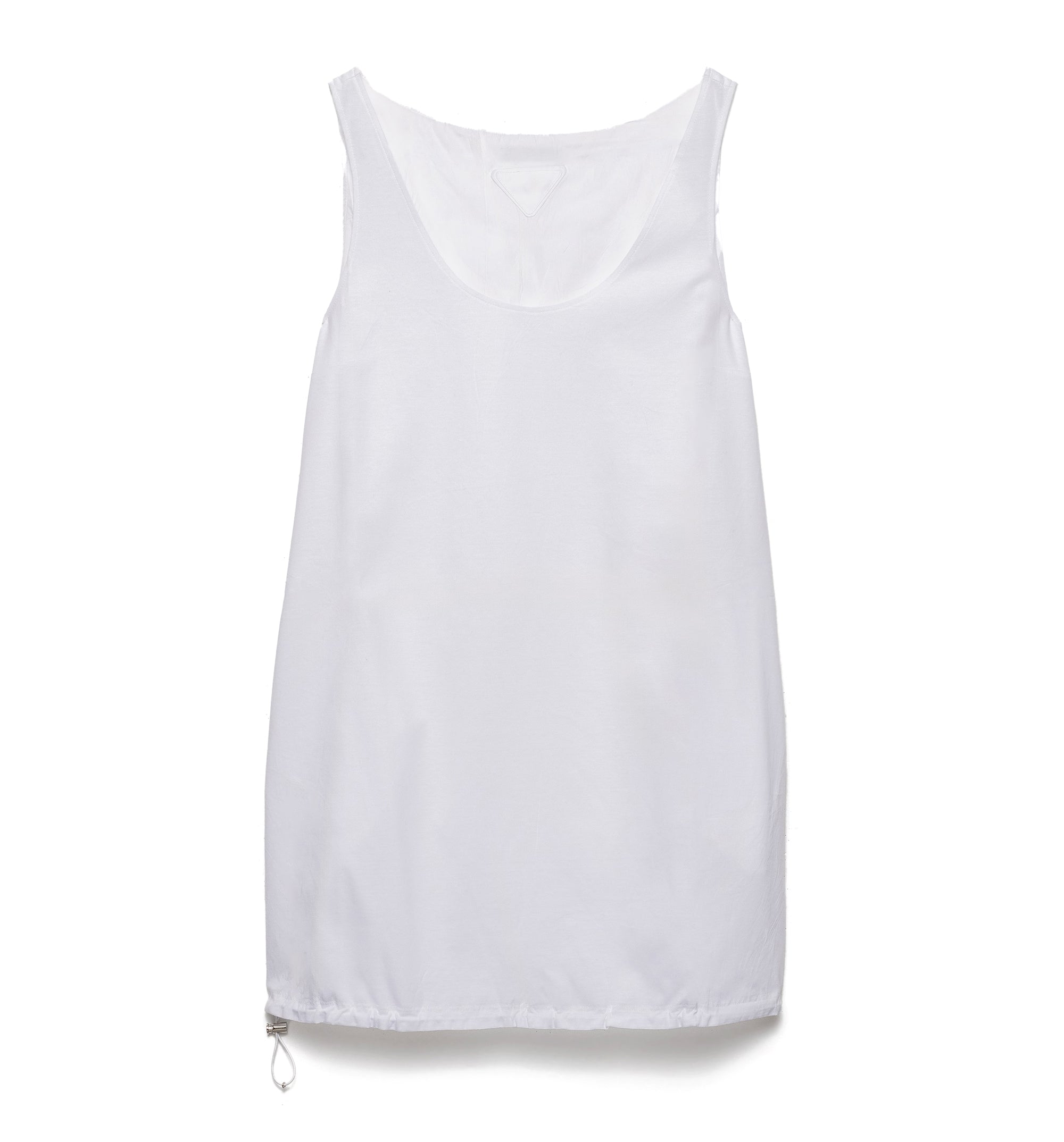 Reversible cotton jersey and Re-Nylon mini-dress
