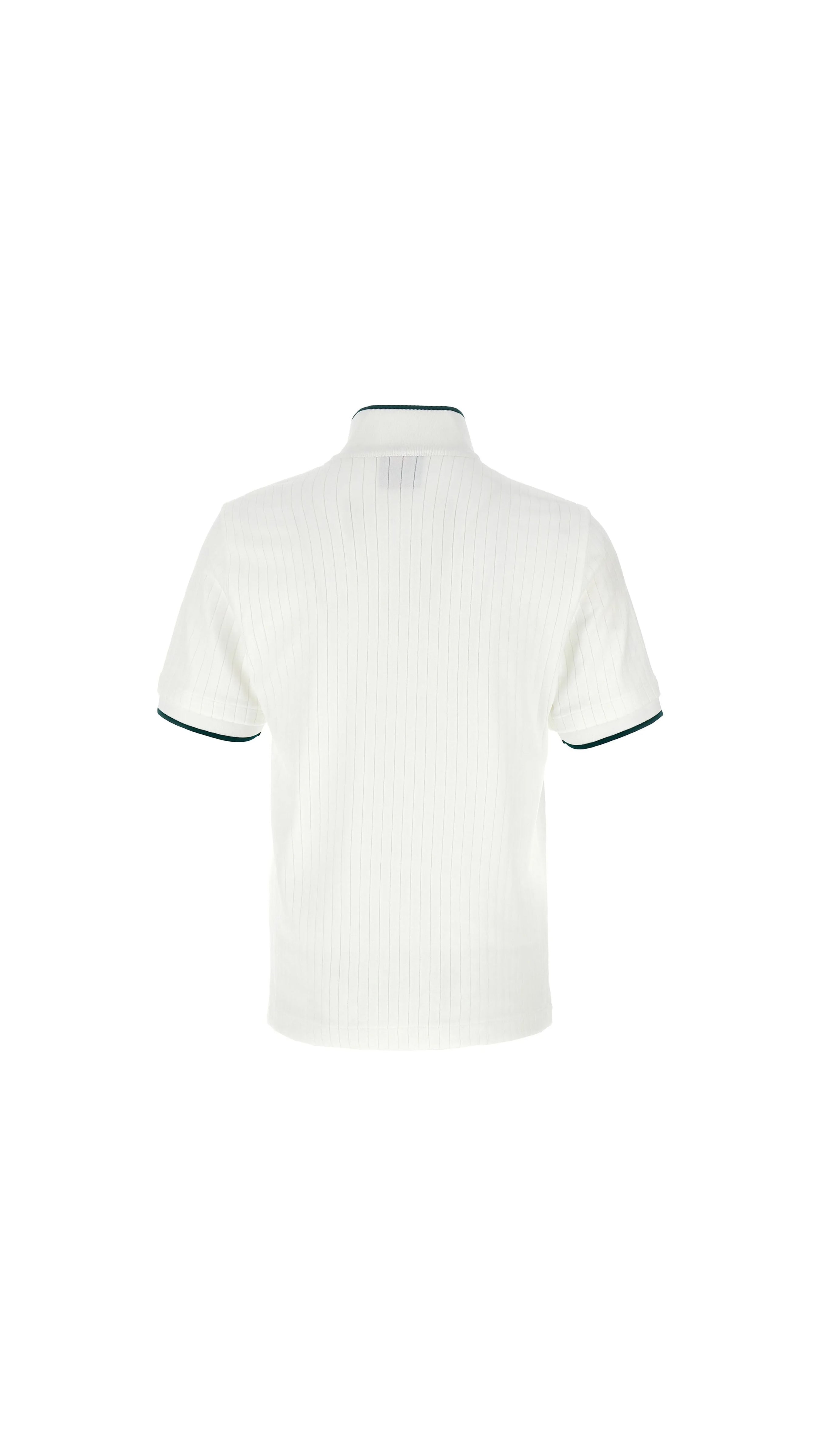 Ribbed Velvet T-Shirt - White