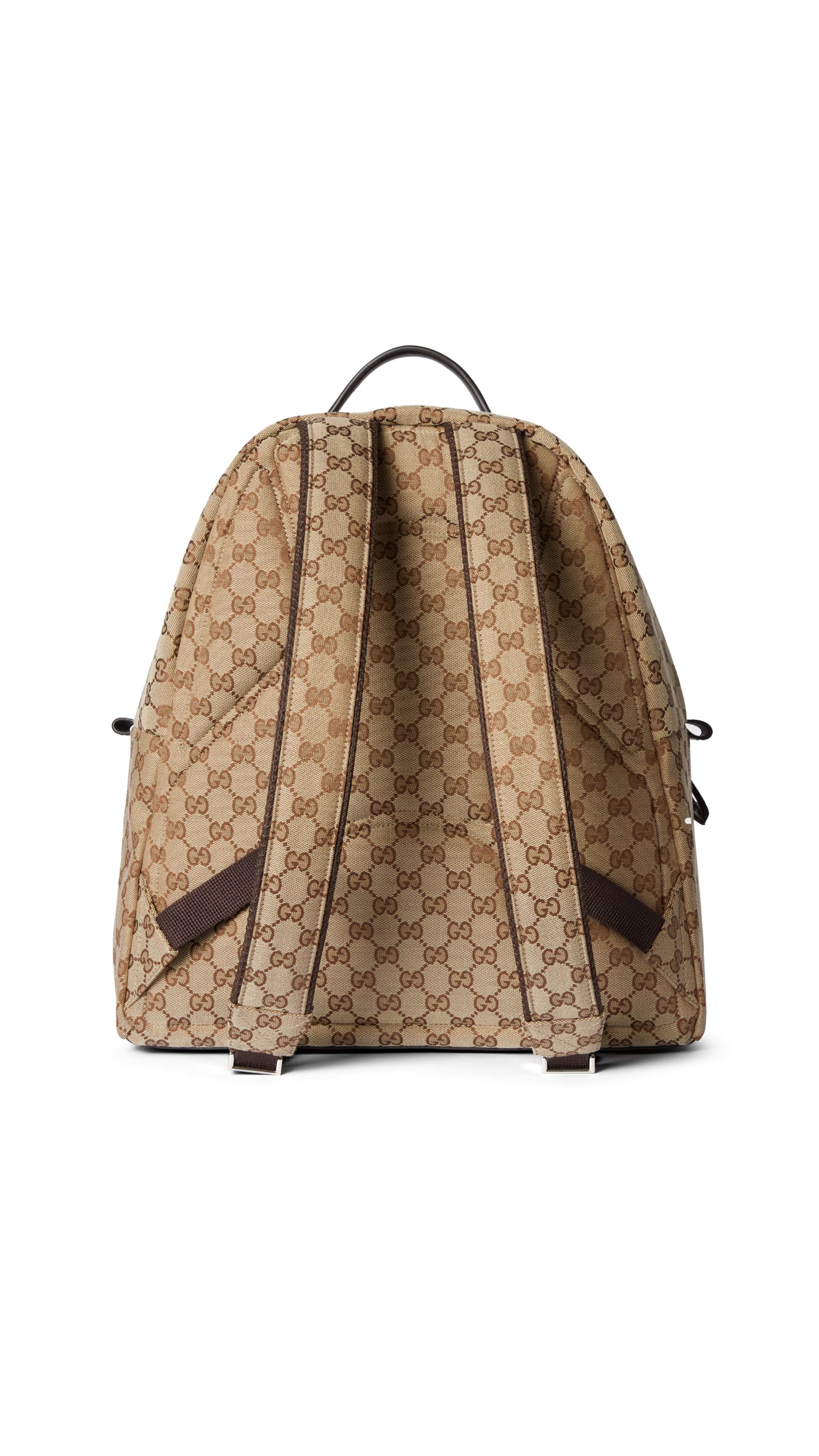 GG Canvas Medium Backpack - Dark Beige/Brown