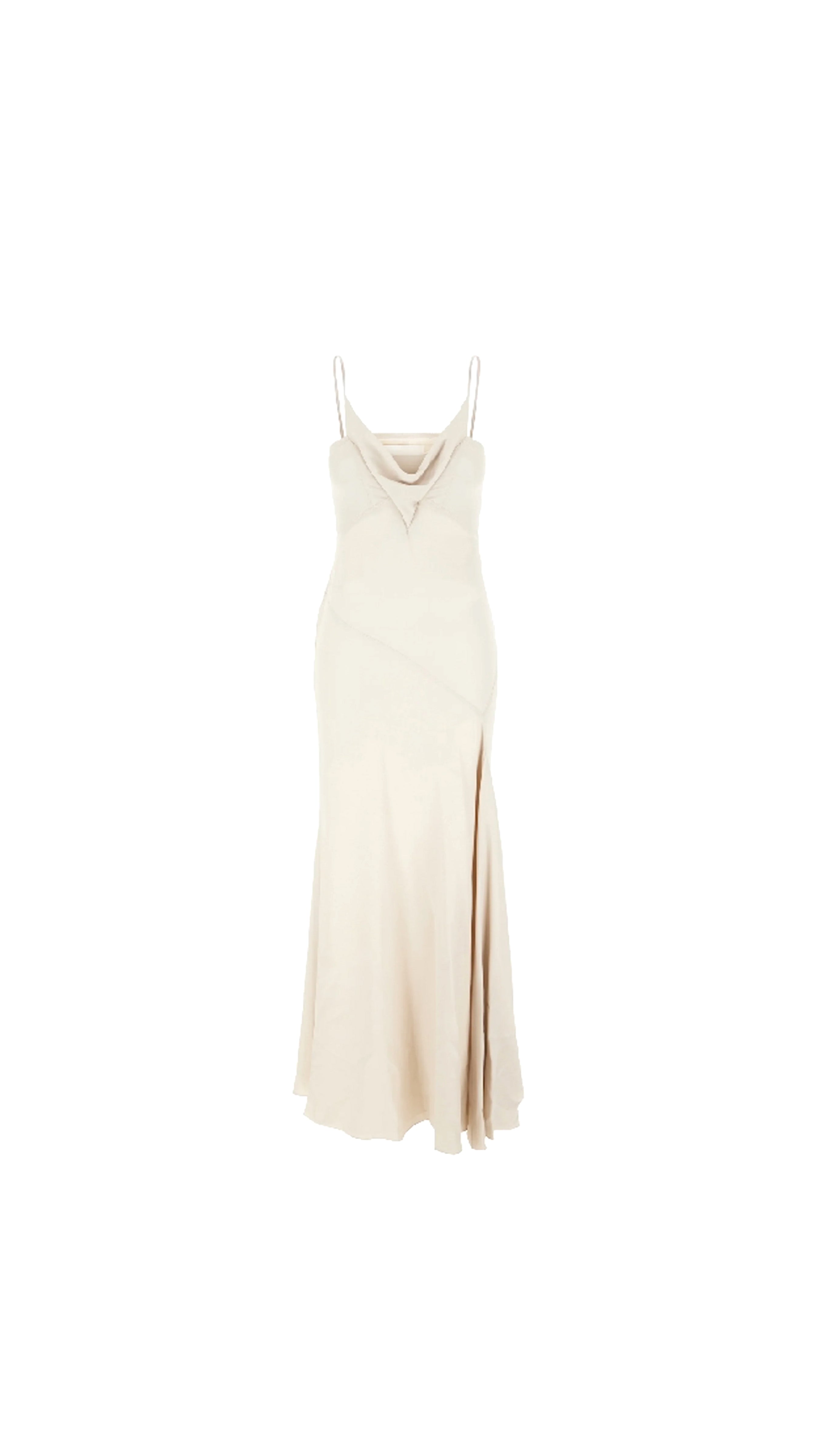 Acetate Blend Kapri Slip Dress - Sand