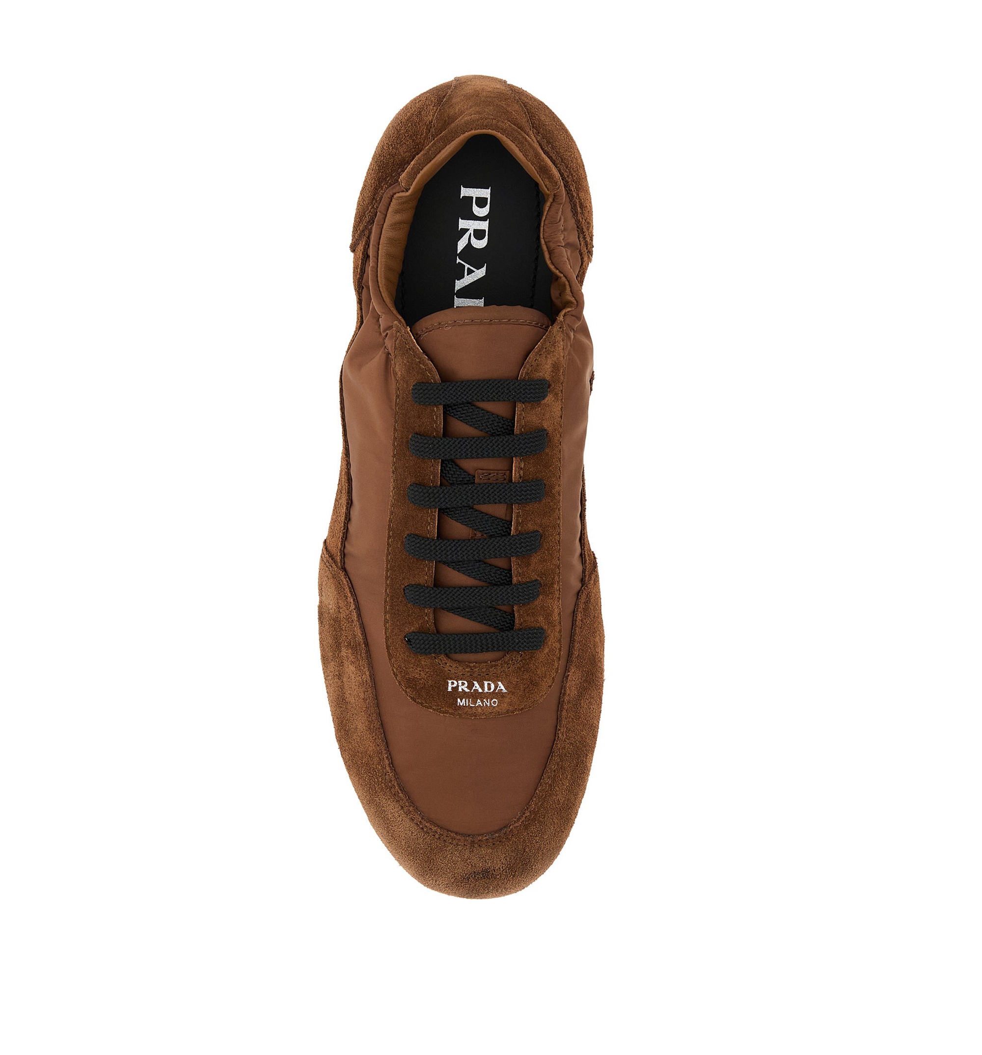 Re-Nylon and Suede Collapse Sneakers