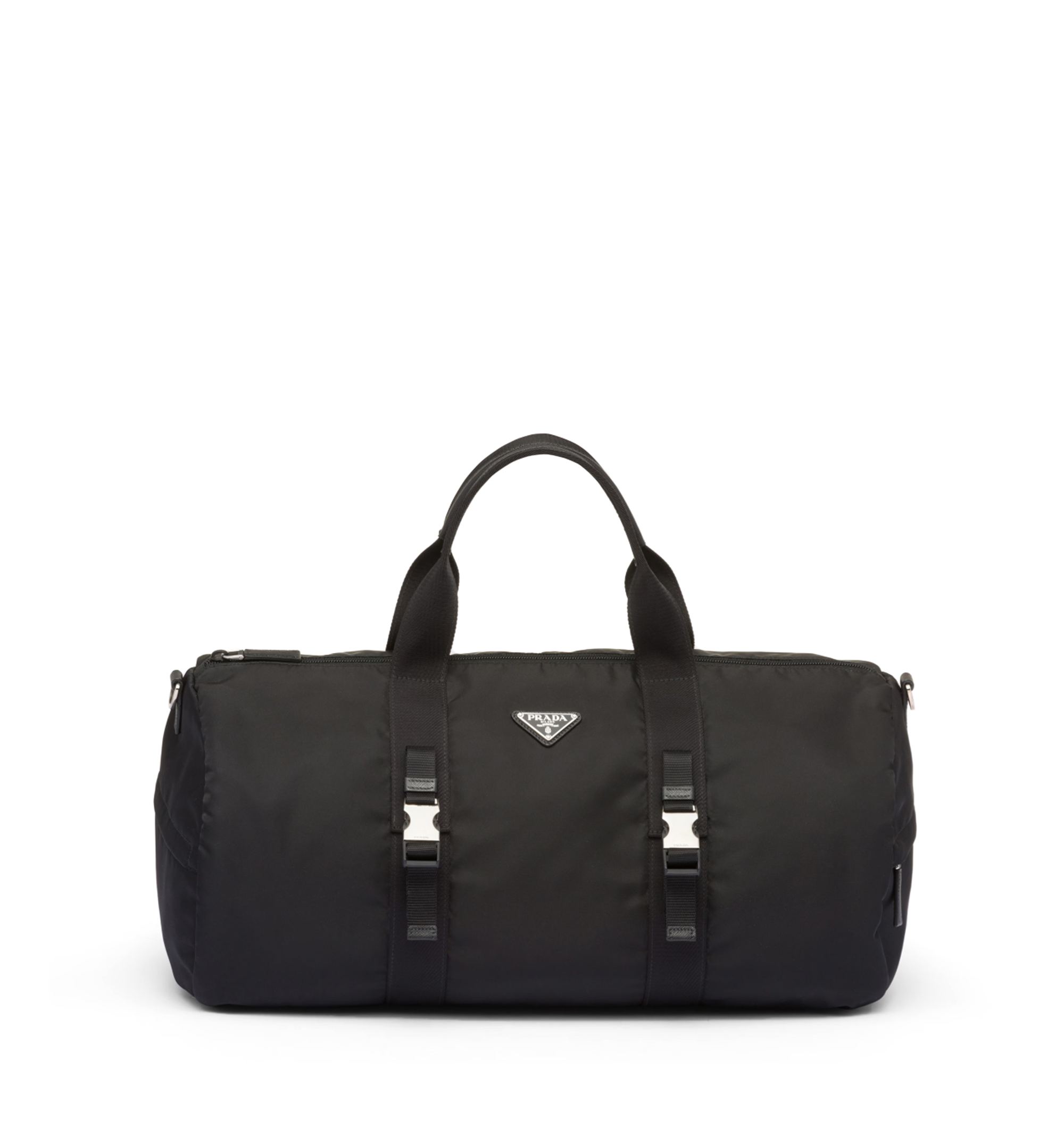 Re-Nylon and Saffiano Leather Duffle Bag