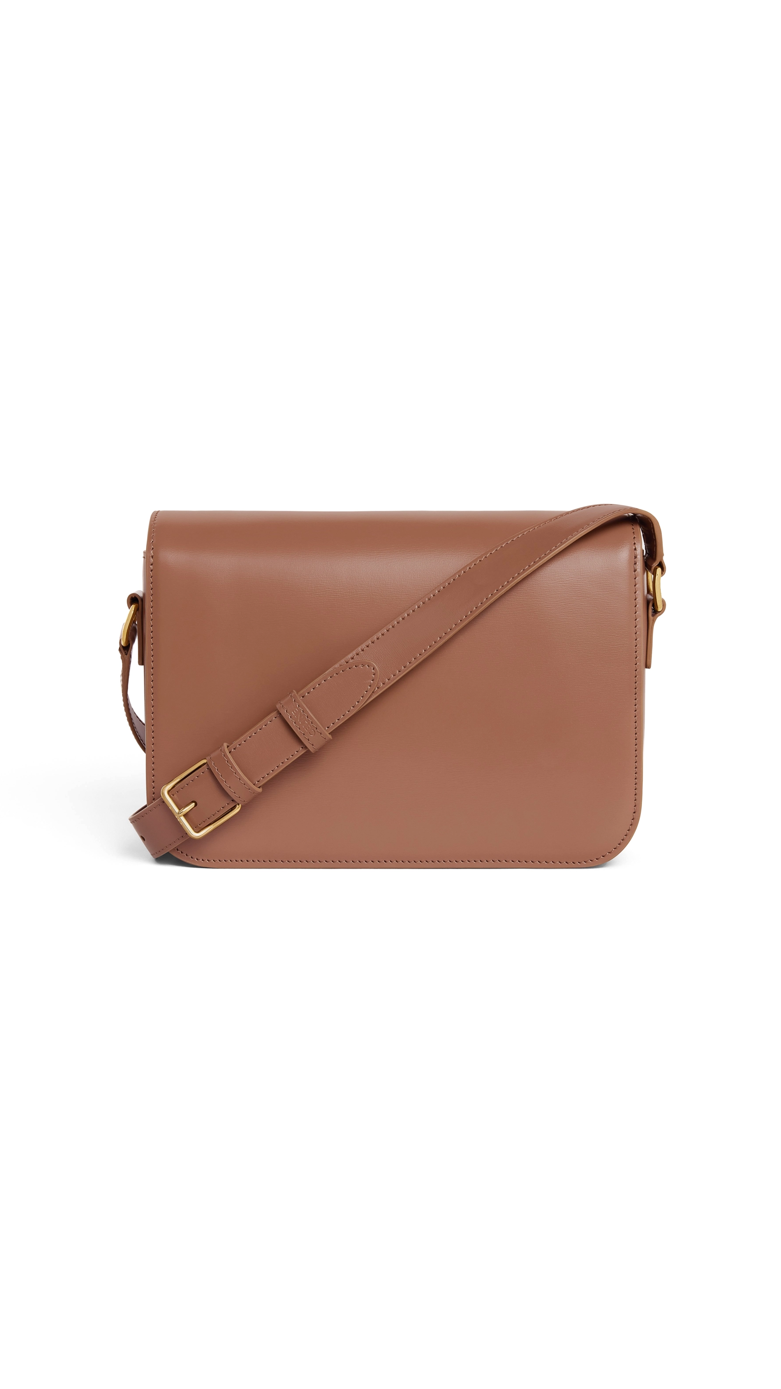 Classic Triomphe Bag in Shiny Calfskin - Bronze